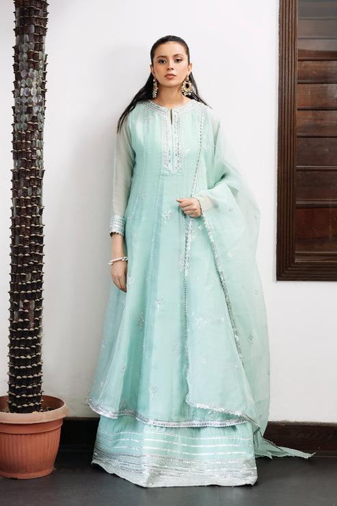 Declare | Le Fleur Luxury Pret | Cotton Net Suit L1152 - Rang-e-Khaas