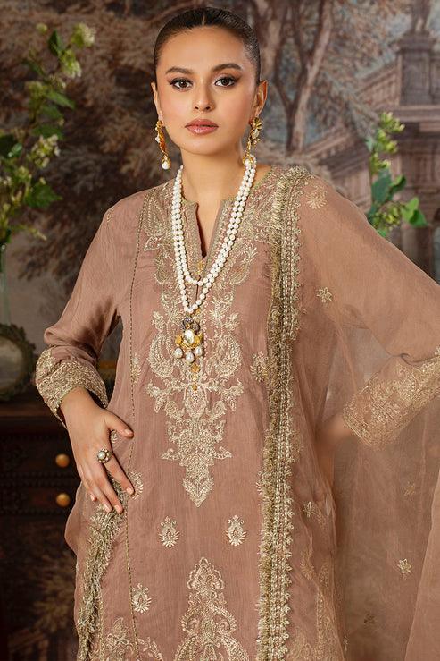 Declare | Le Fleur Luxury Pret | Raw Silk Suit L1156 - Rang-e-Khaas