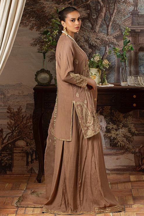 Declare | Le Fleur Luxury Pret | Raw Silk Suit L1156 - Rang-e-Khaas