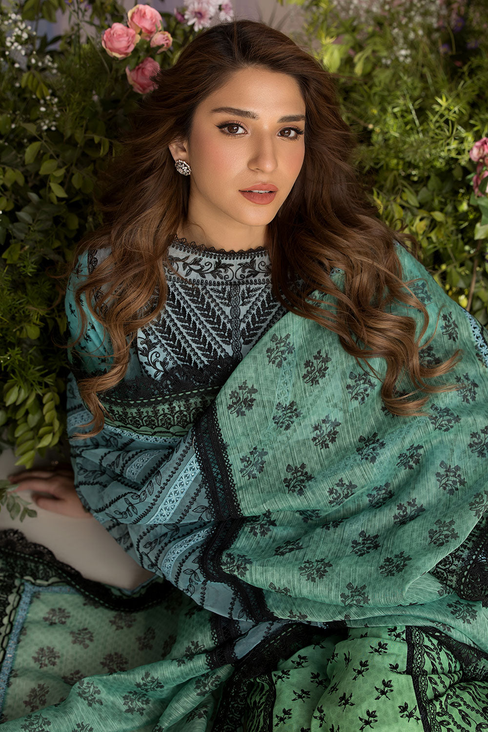 Sobia Nazir | Luxury Lawn 25 | 12A - Rang-e-Khaas