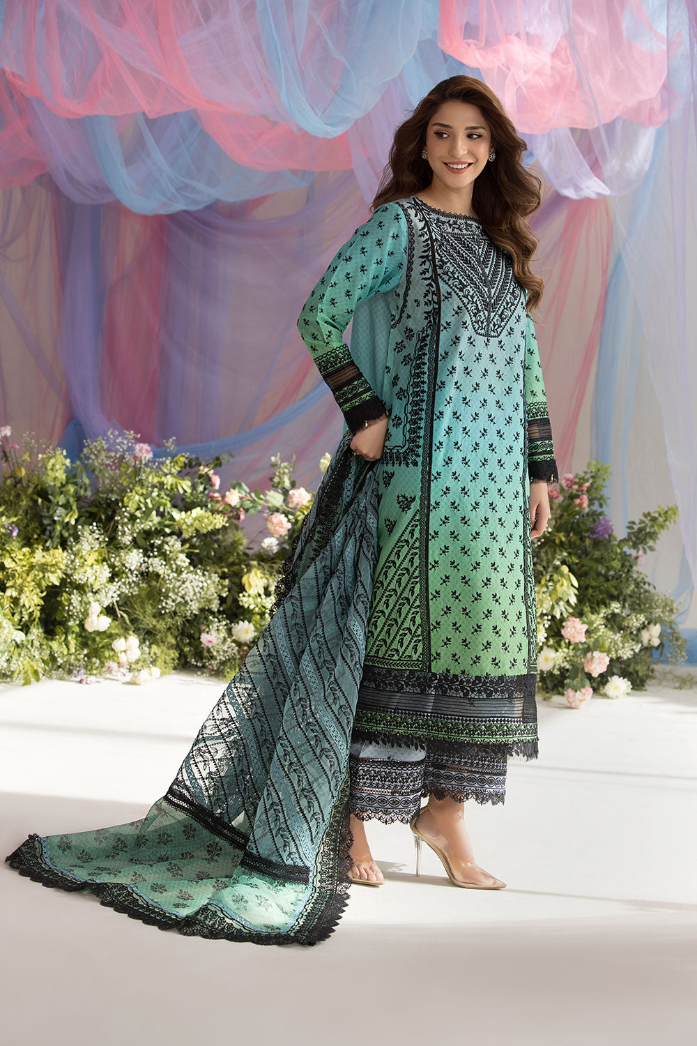 Sobia Nazir | Luxury Lawn 25 | 12A - Rang-e-Khaas