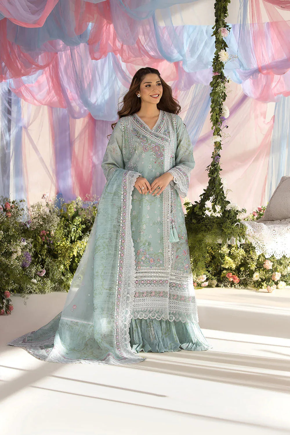Sobia Nazir | Luxury Lawn 25 | 13A - Rang-e-Khaas