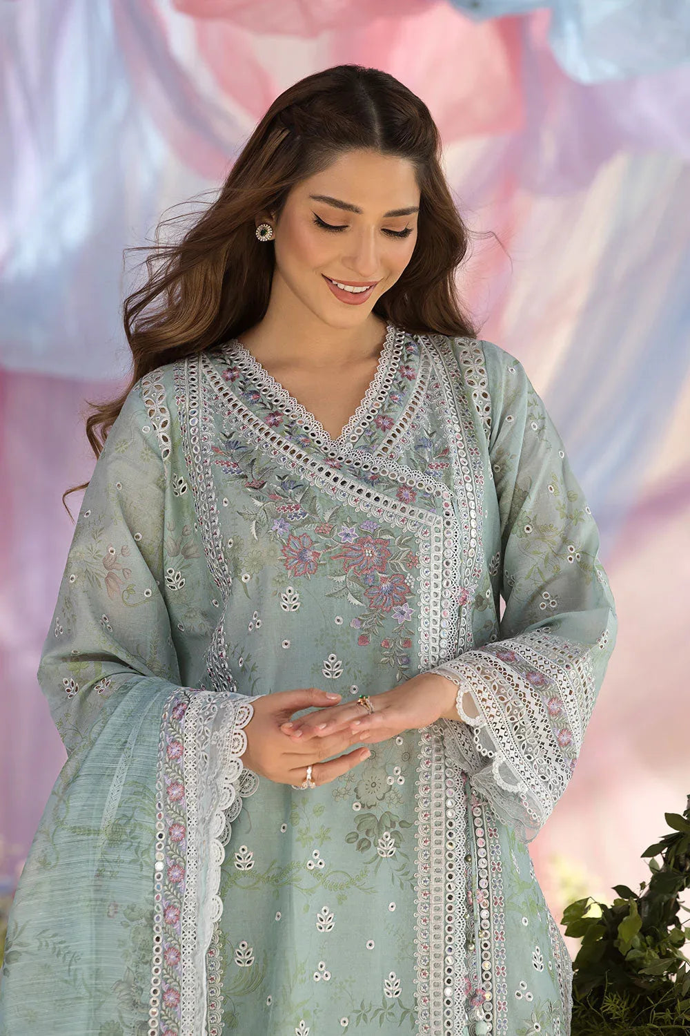Sobia Nazir | Luxury Lawn 25 | 13A - Rang-e-Khaas