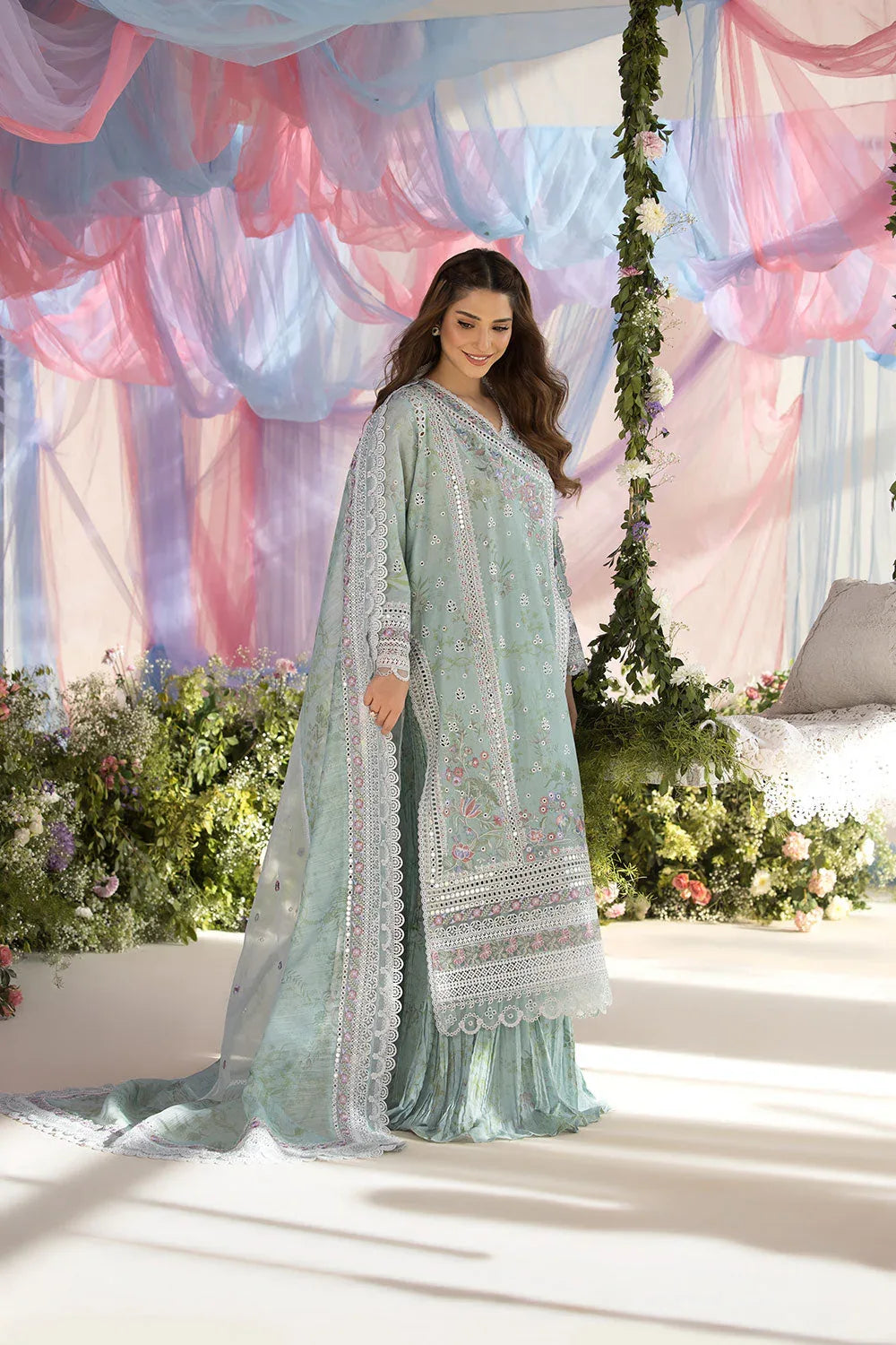 Sobia Nazir | Luxury Lawn 25 | 13A - Rang-e-Khaas