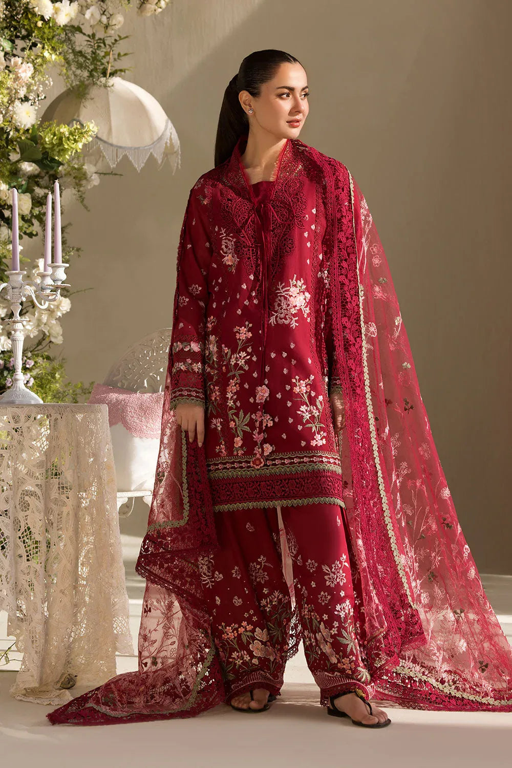 Sobia Nazir | Luxury Lawn 25 | 14A - Rang-e-Khaas