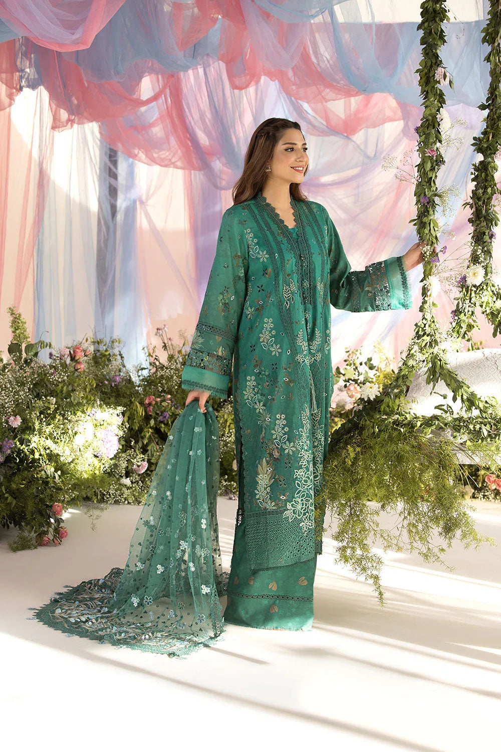 Sobia Nazir | Luxury Lawn 25 | 15B - Rang-e-Khaas