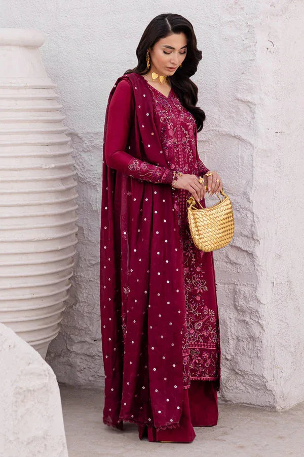 Marjjan | Elyna Lawn | LENI MP-46 (MAGENTA) - Rang-e-Khaas