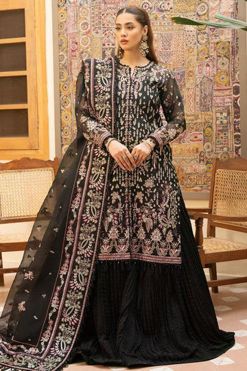 Declare | Mireya Luxury Festive | MIDNIGHT LFU-0016B - Rang-e-Khaas