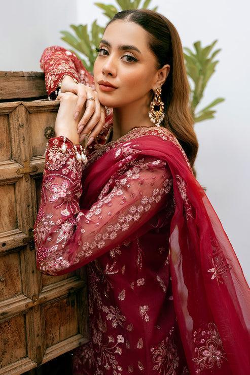 Declare | Mireya Luxury Festive | CRIMSON LFU-0018 - Rang-e-Khaas