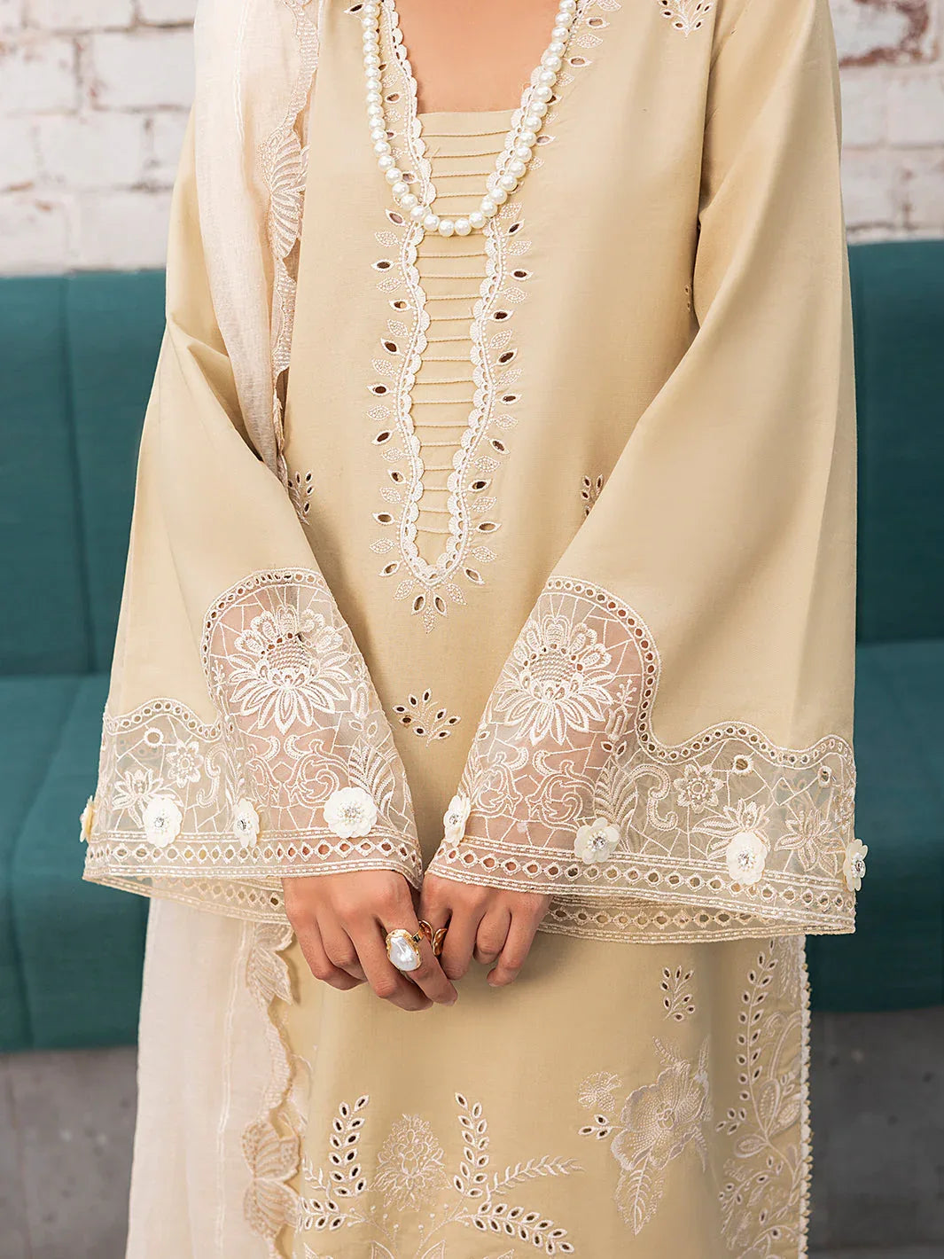 Izel | Meadow Muse Embroidered Lawn 25 | LIORA - Rang-e-Khaas