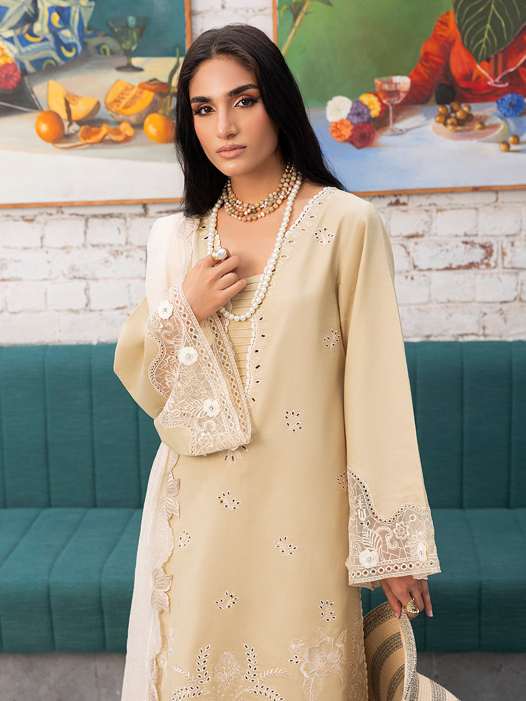 Izel | Meadow Muse Embroidered Lawn 25 | LIORA