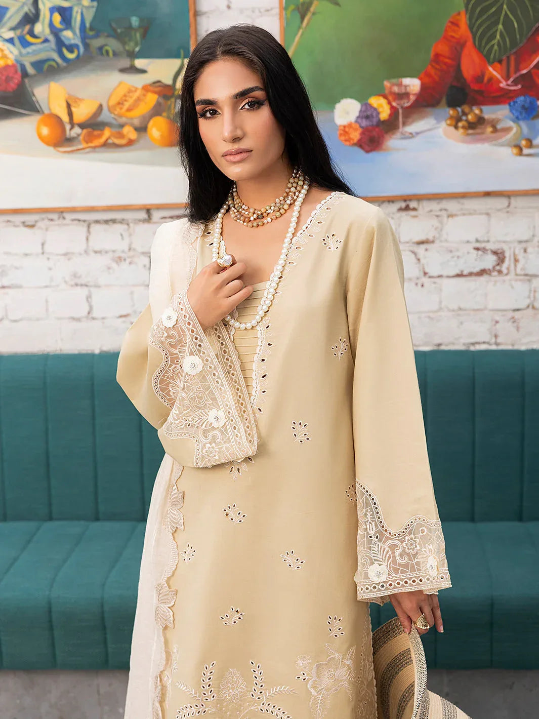 Izel | Meadow Muse Embroidered Lawn 25 | LIORA - Rang-e-Khaas