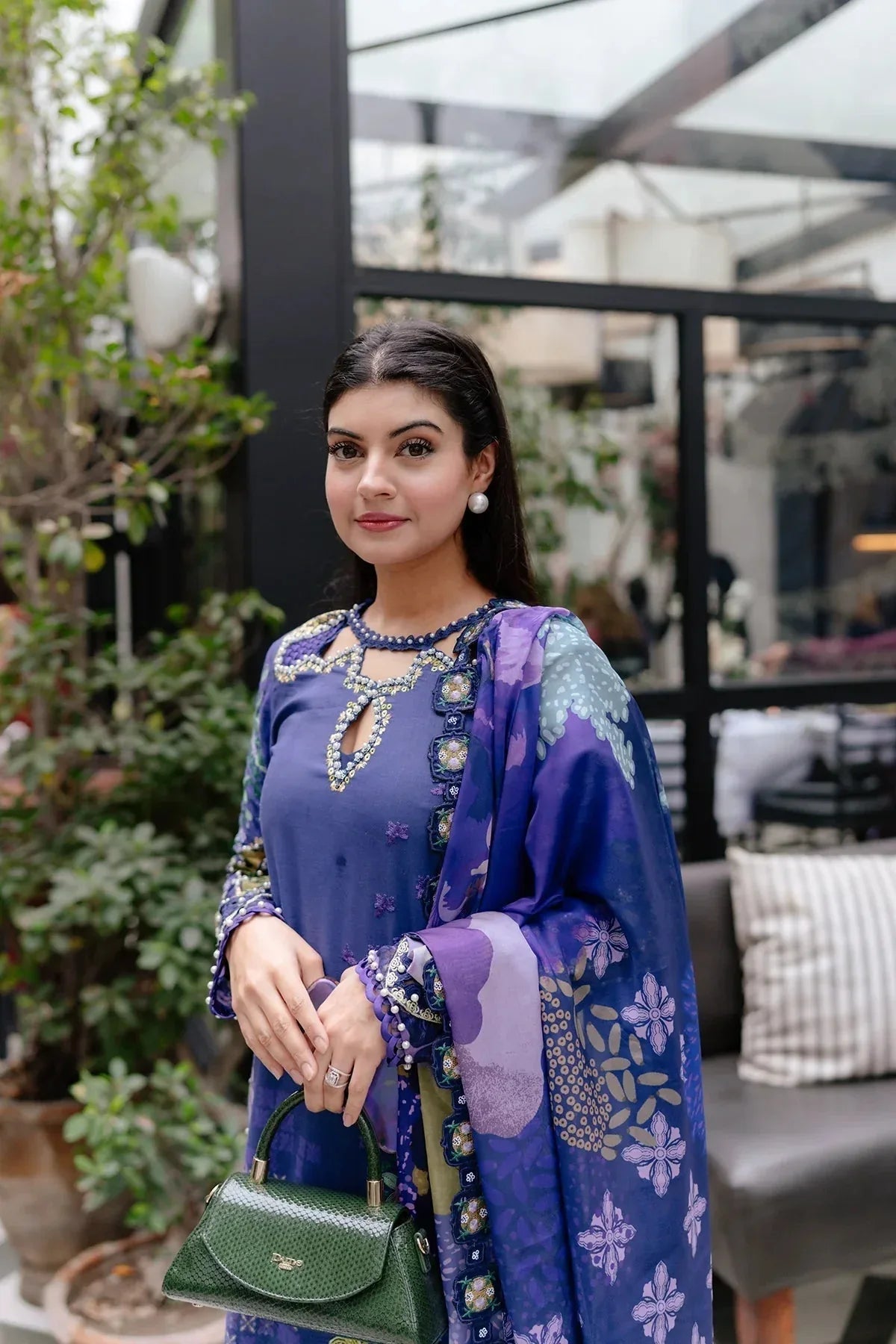 Afrozeh | Luxury Embroidered & Printed Lawn | Lumora - Rang-e-Khaas
