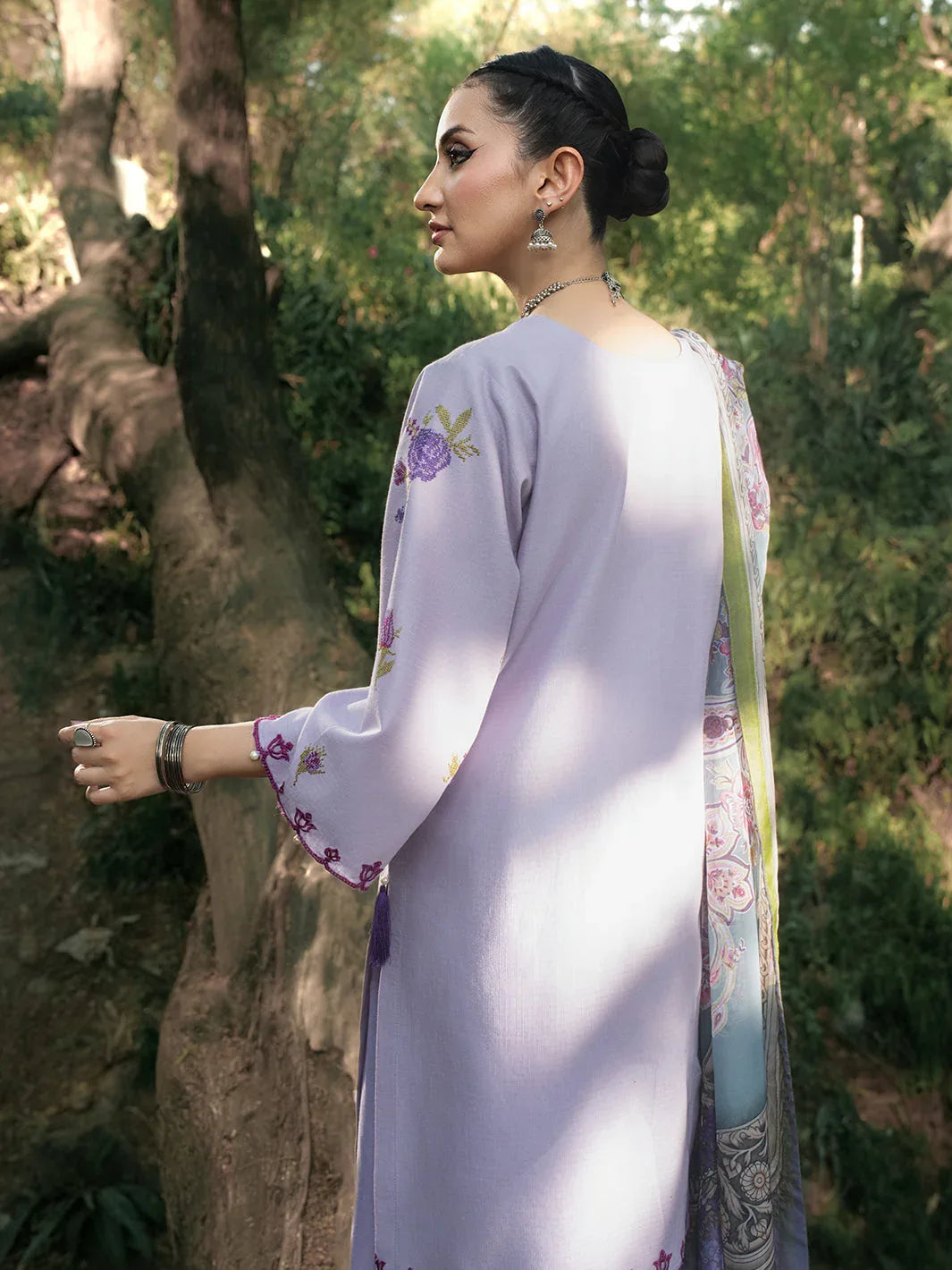 Hemstitch | The Garden Lawn | Lavender - Rang-e-Khaas