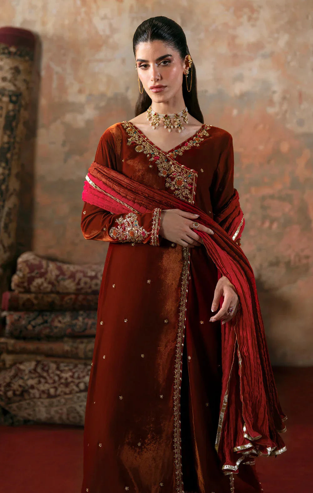 Maya | Viola Luxe Velvet 25 | MEHRI - Rang-e-Khaas