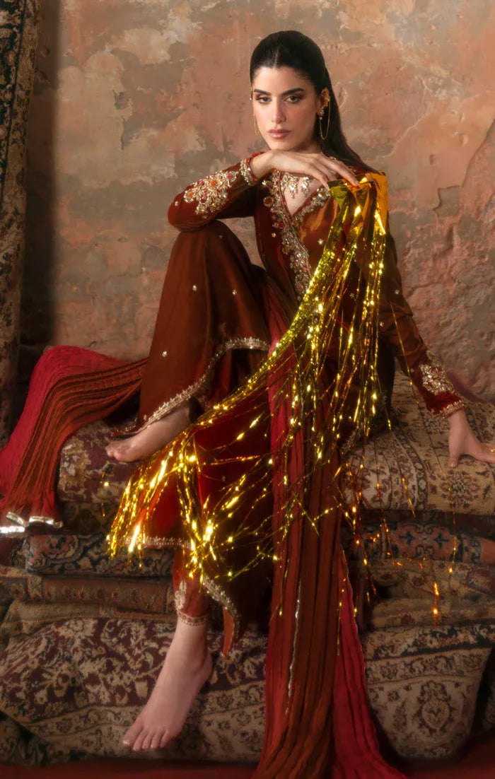 Maya | Viola Luxe Velvet 25 | MEHRI - Rang-e-Khaas