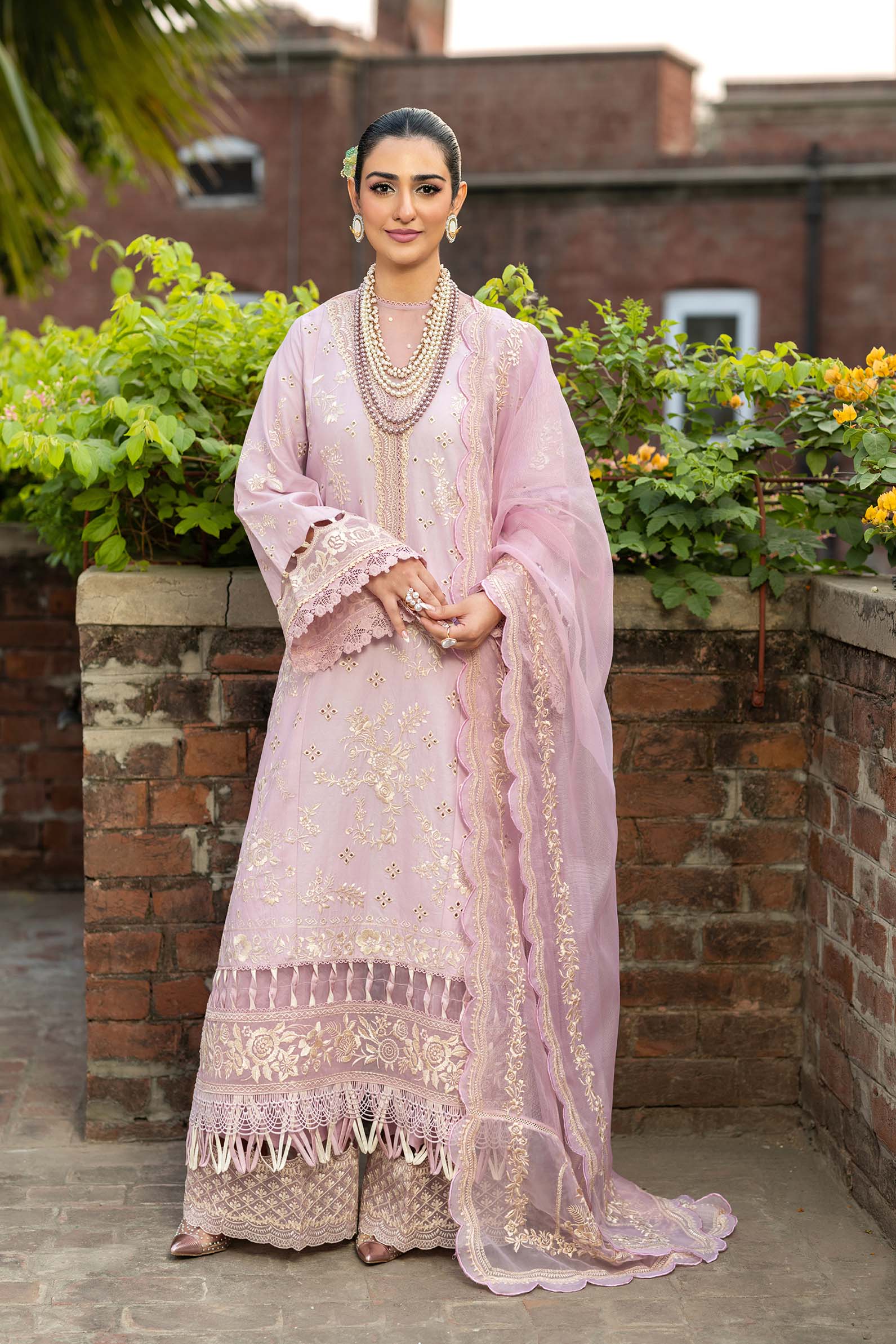 Maryam Hussain | Luxury Lawn 25 | Samar - Rang-e-Khaas