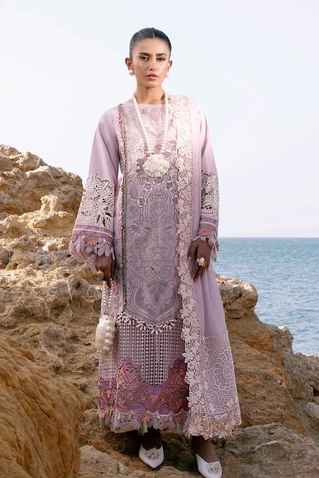 AJR Couture | Dastan Luxury Lawn 25 | Luxe - Rang-e-Khaas