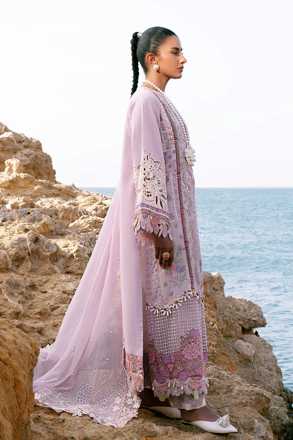 AJR Couture | Dastan Luxury Lawn 25 | Luxe - Rang-e-Khaas