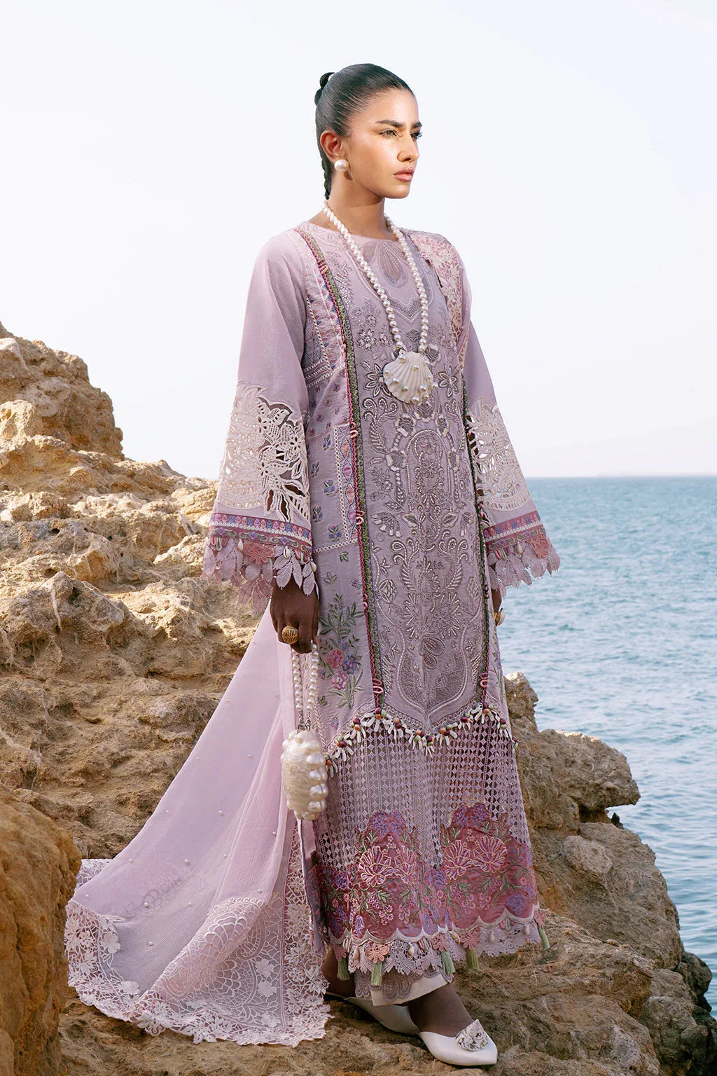 AJR Couture | Dastan Luxury Lawn 25 | Luxe - Rang-e-Khaas