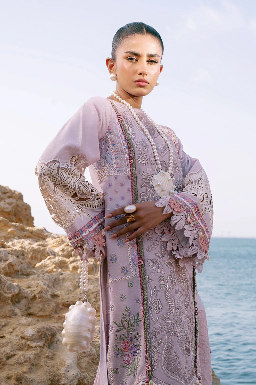AJR Couture | Dastan Luxury Lawn 25 | Luxe - Rang-e-Khaas