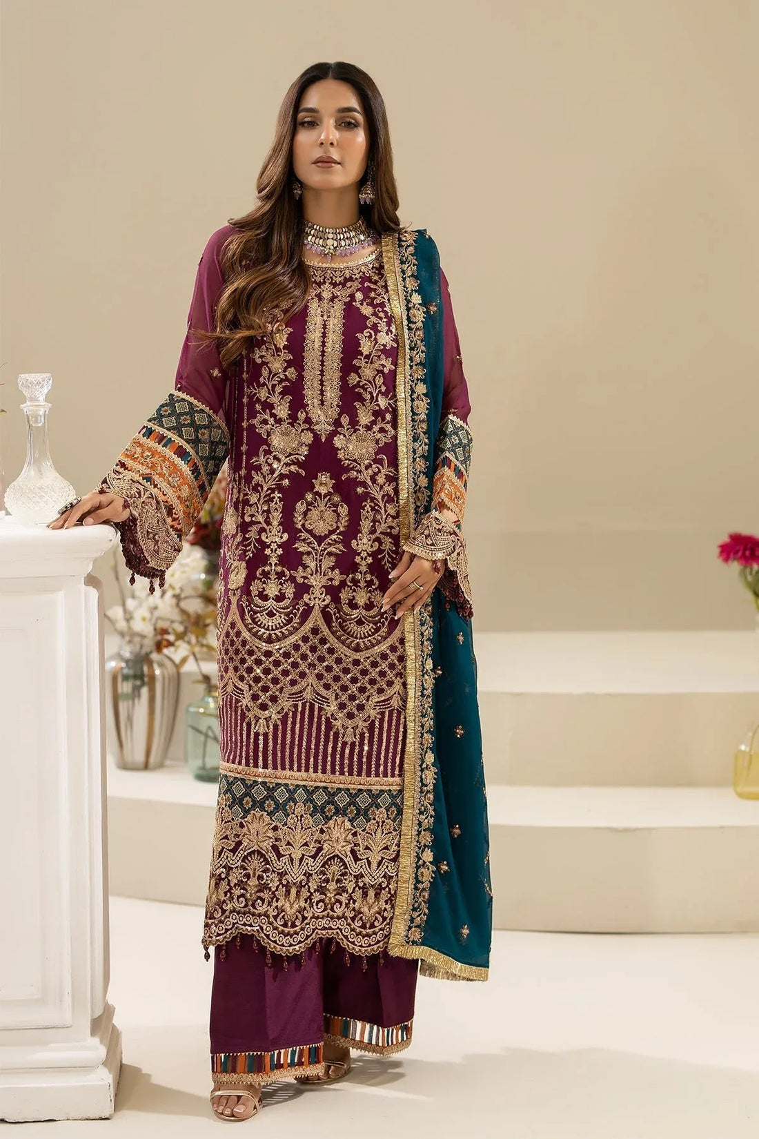 Imrozia Premium | Nisha Collection | M-84 ZEHAK - Rang-e-Khaas
