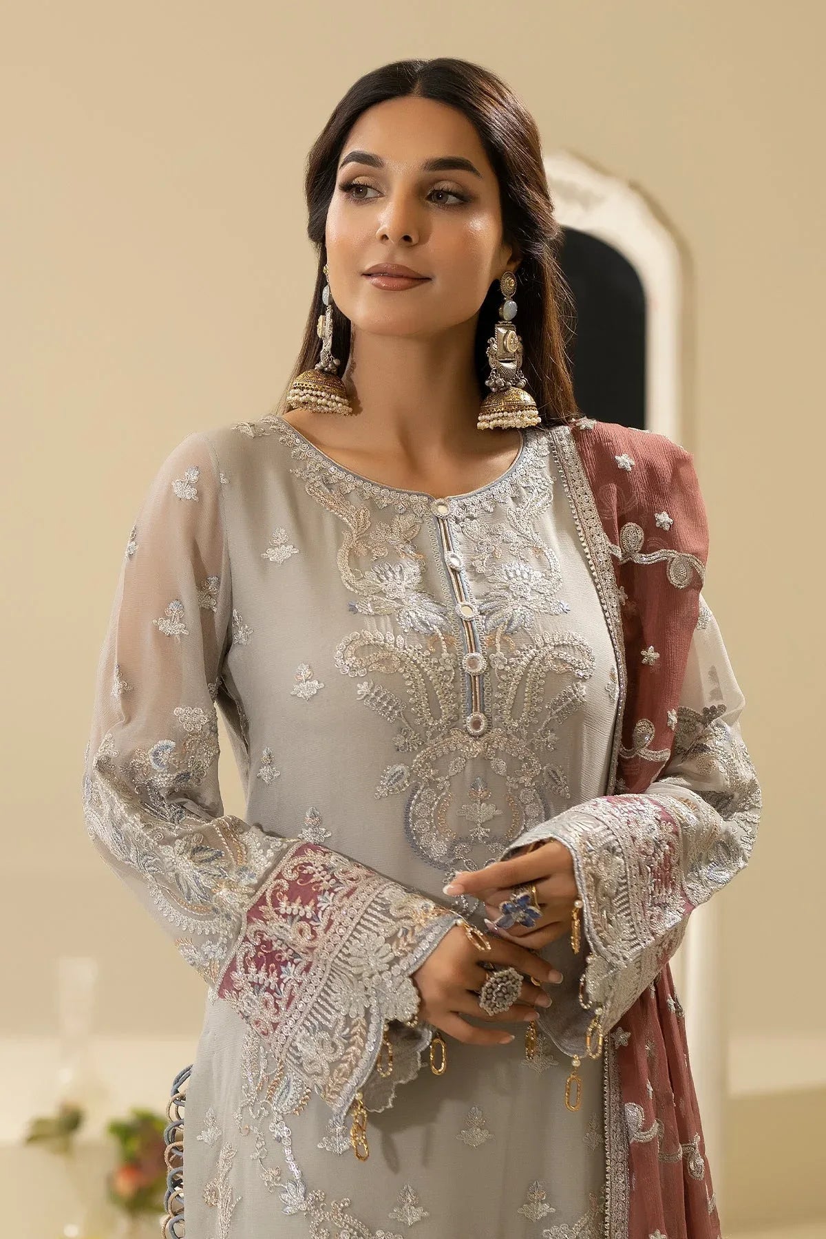 Imrozia Premium | Nisha Collection | M-85 MEHZA - Rang-e-Khaas
