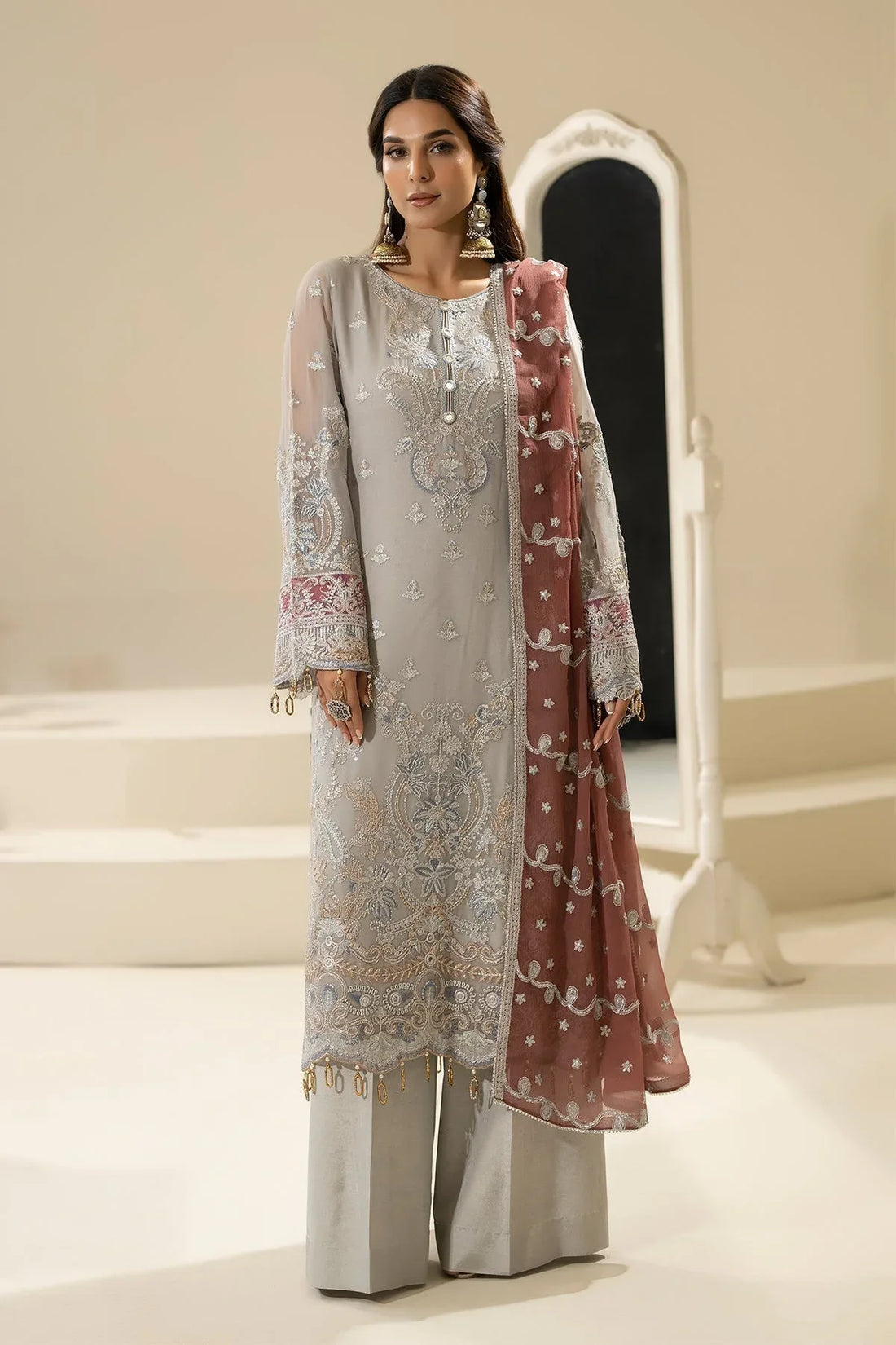 Imrozia Premium | Nisha Collection | M-85 MEHZA - Rang-e-Khaas