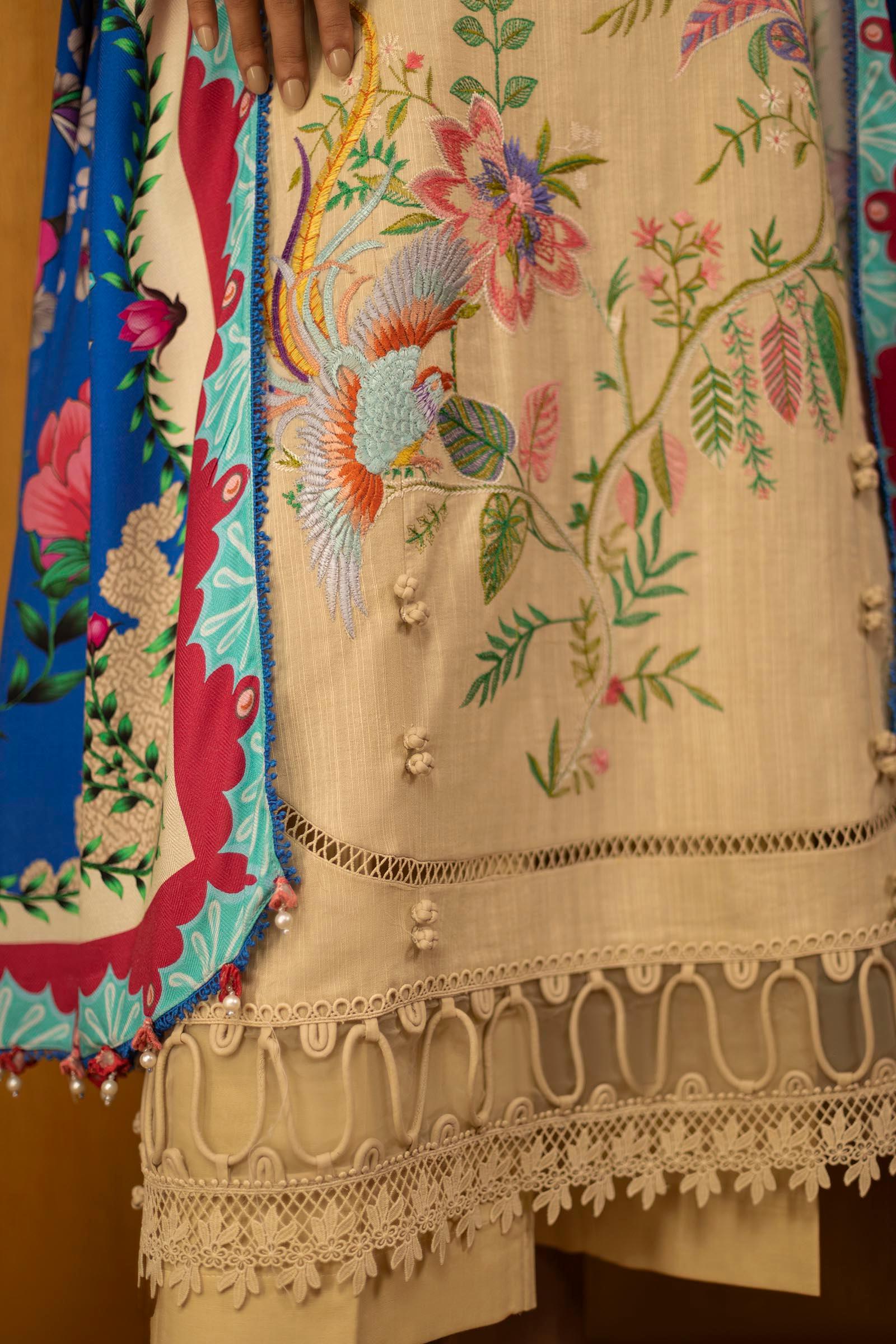 Sana Safinaz | Muzlin Winter 25 | M253-001A - Rang-e-Khaas
