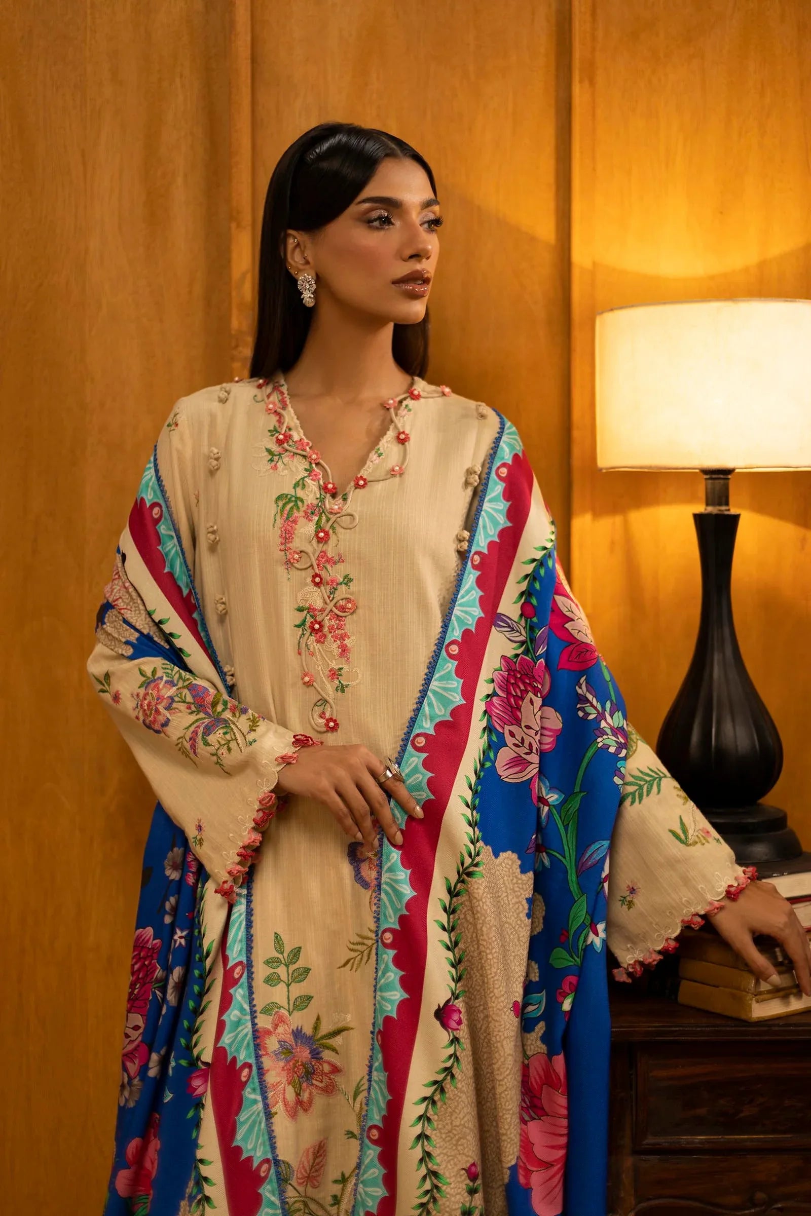 Sana Safinaz | Muzlin Winter 25 | M253-001A - Rang-e-Khaas