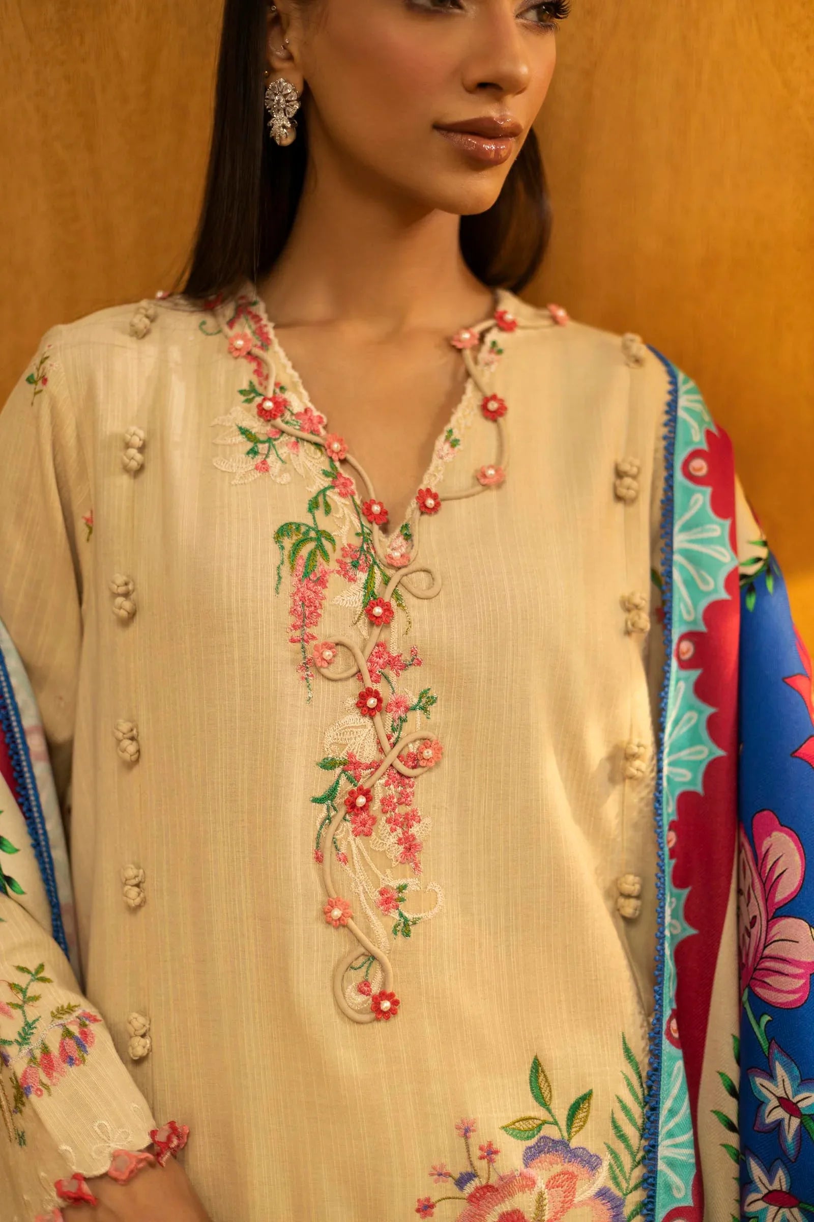 Sana Safinaz | Muzlin Winter 25 | M253-001A - Rang-e-Khaas