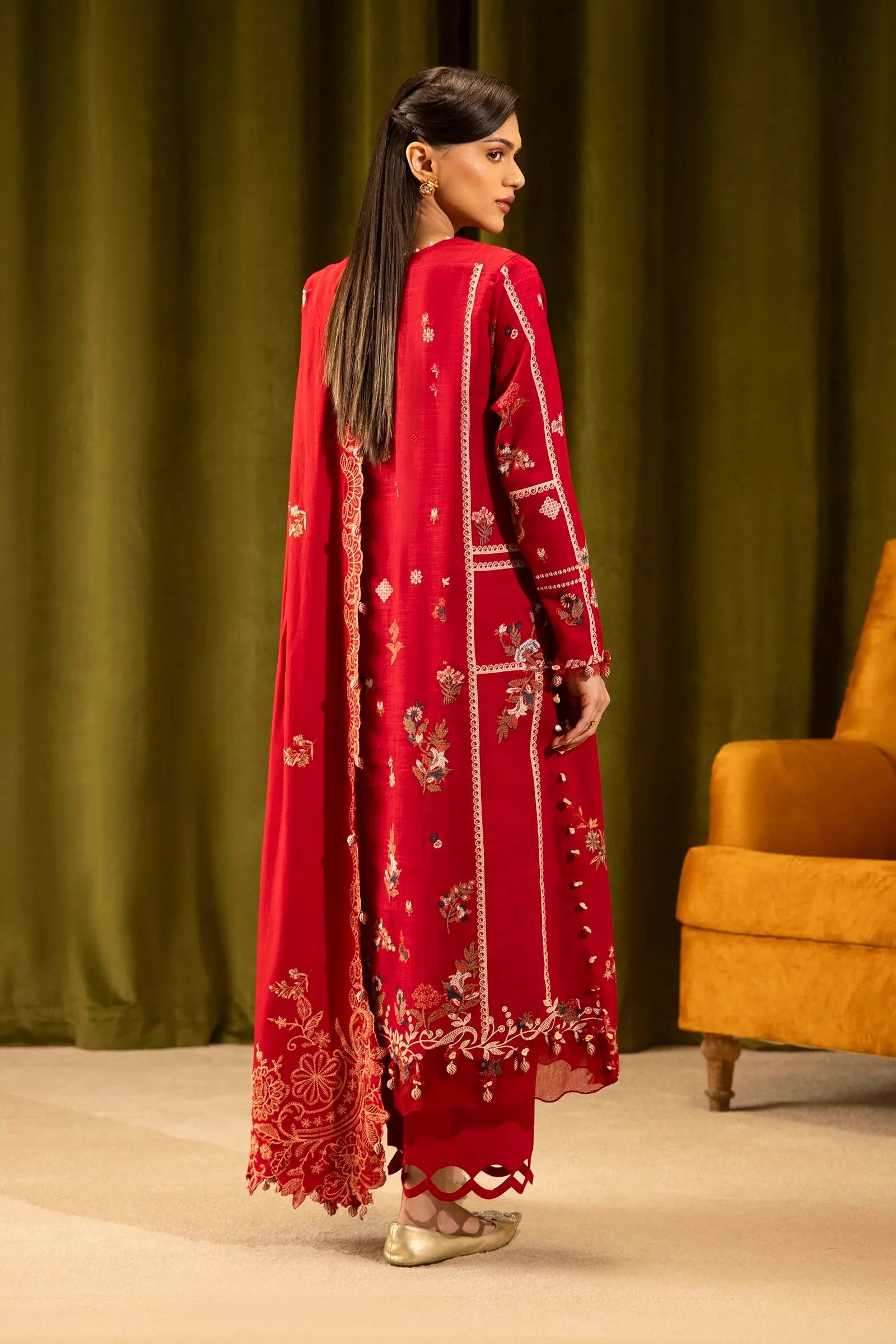 Sana Safinaz | Muzlin Winter 25 | M253-002A - Rang-e-Khaas