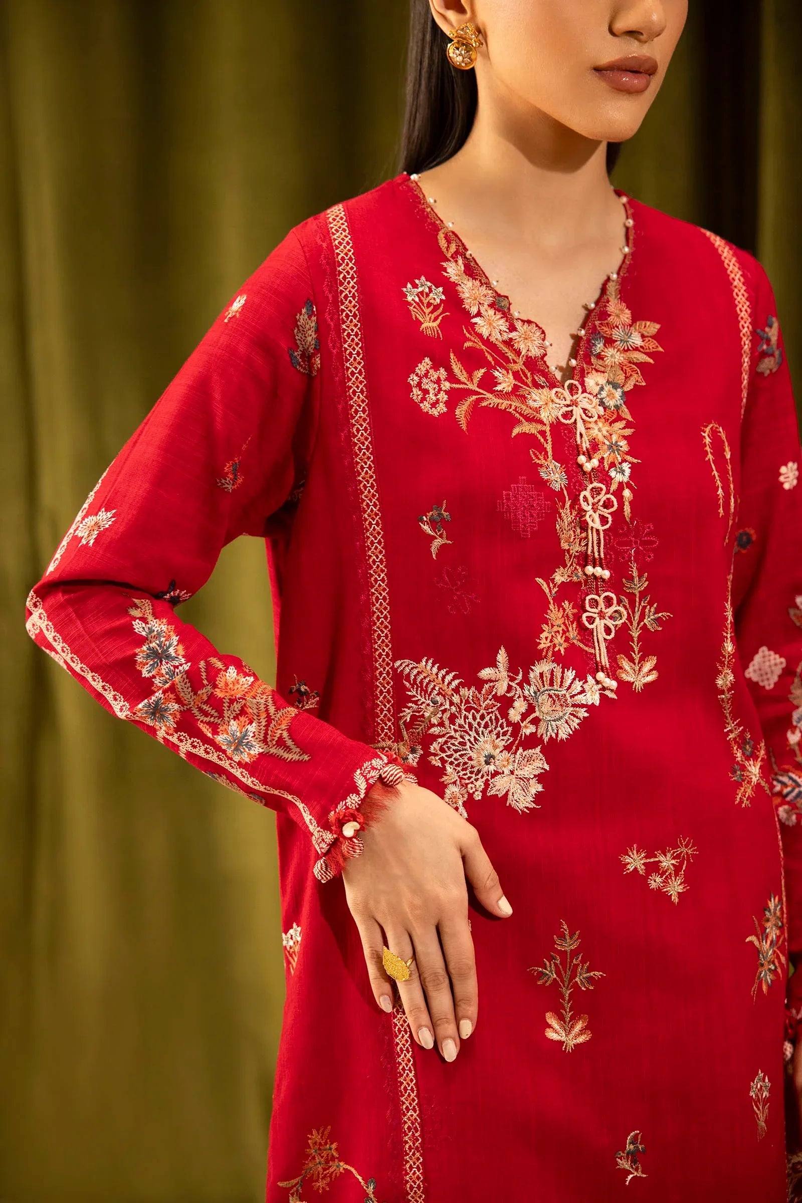 Sana Safinaz | Muzlin Winter 25 | M253-002A - Rang-e-Khaas