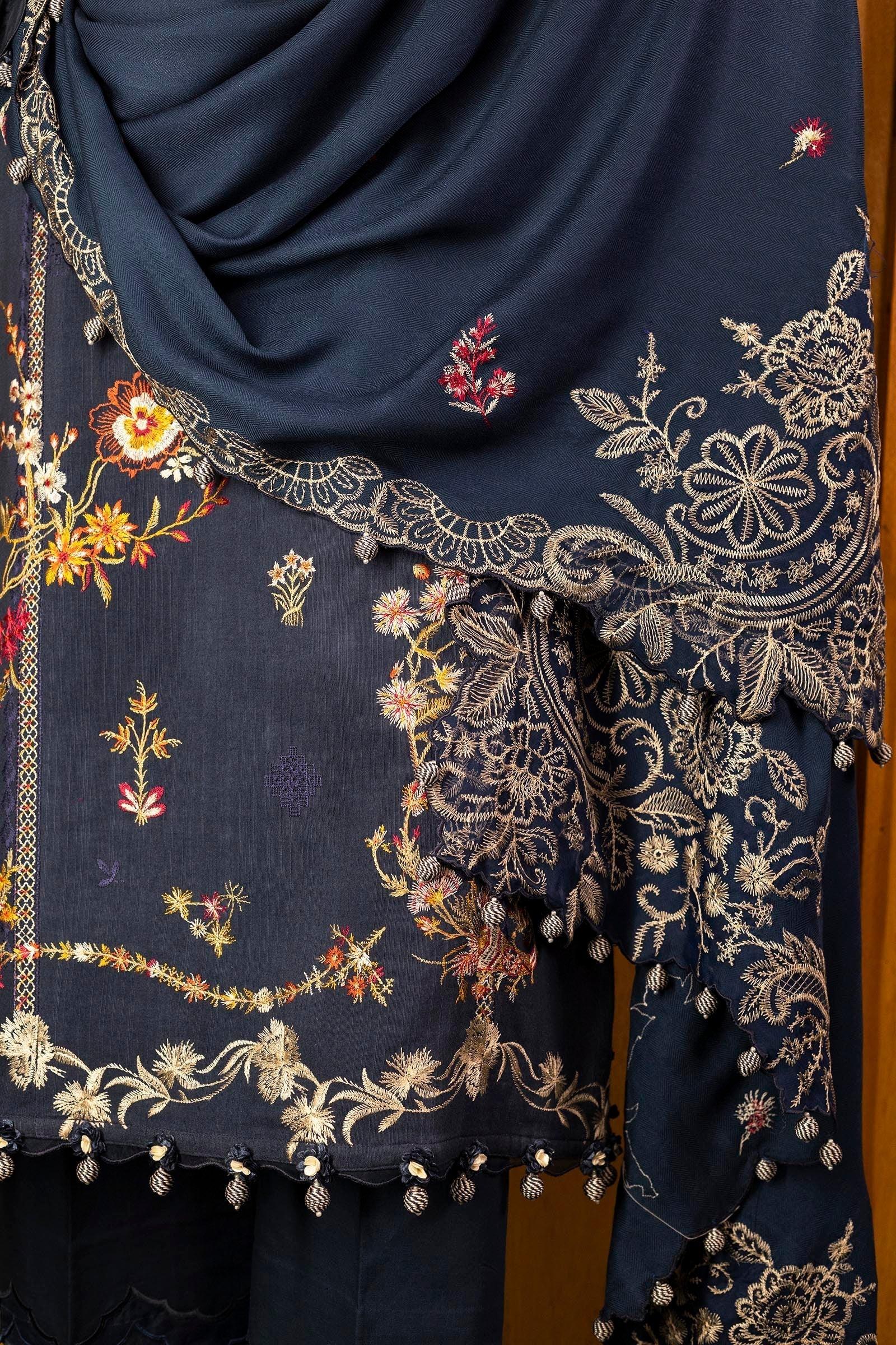 Sana Safinaz | Muzlin Winter 25 | M253-002B - Rang-e-Khaas