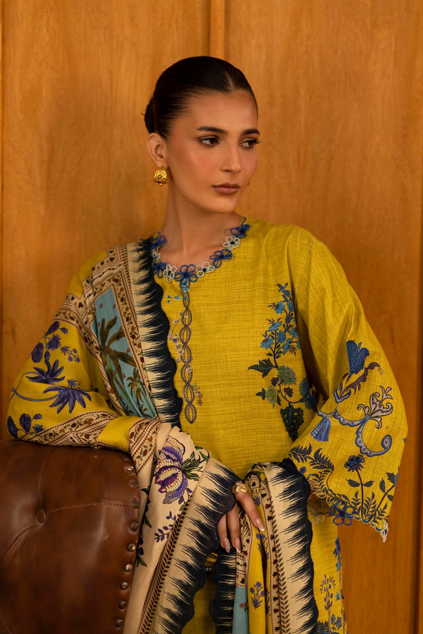 Sana Safinaz | Muzlin Winter 25 | M253-004A - Rang-e-Khaas