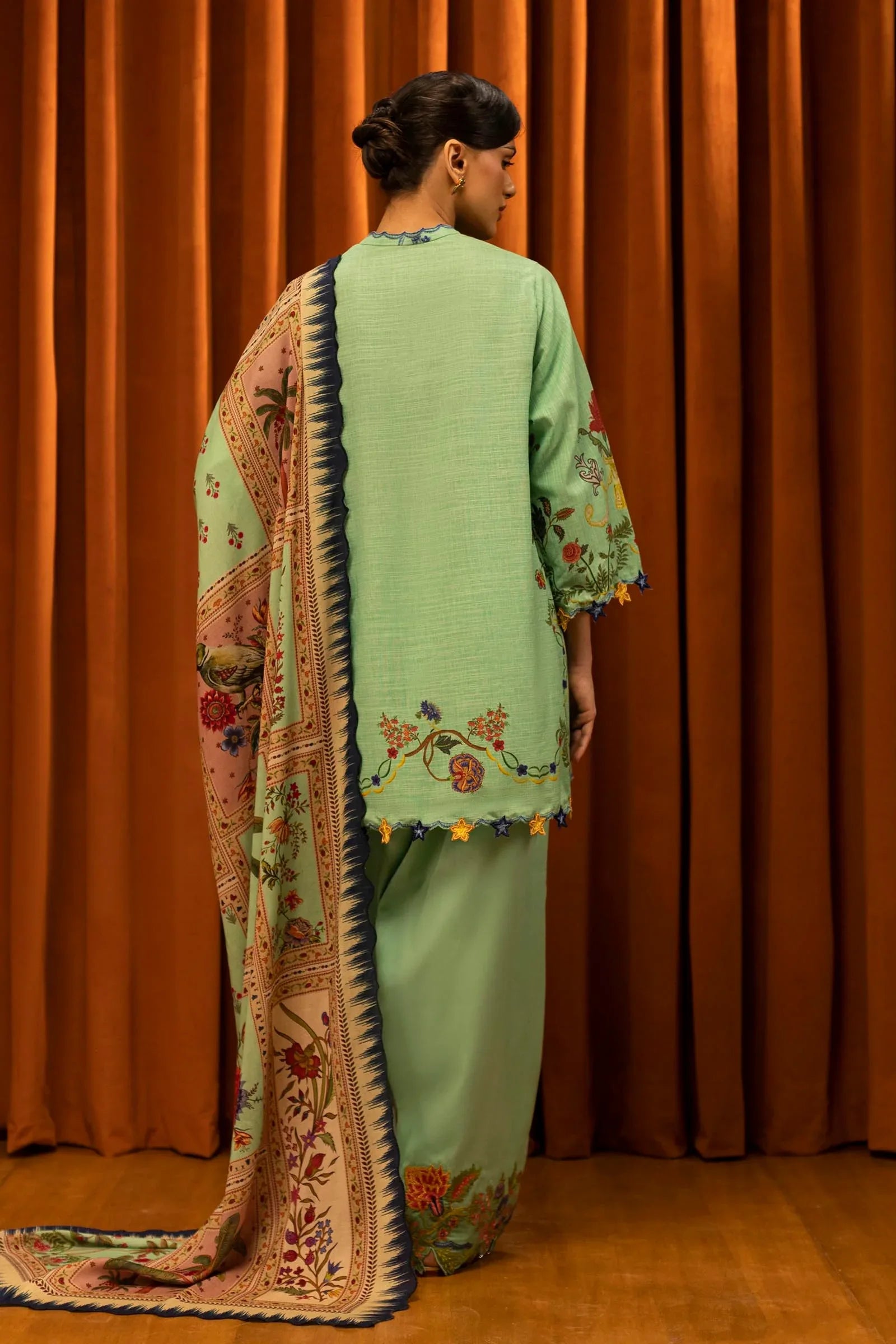 Sana Safinaz | Muzlin Winter 25 | M253-004B - Rang-e-Khaas