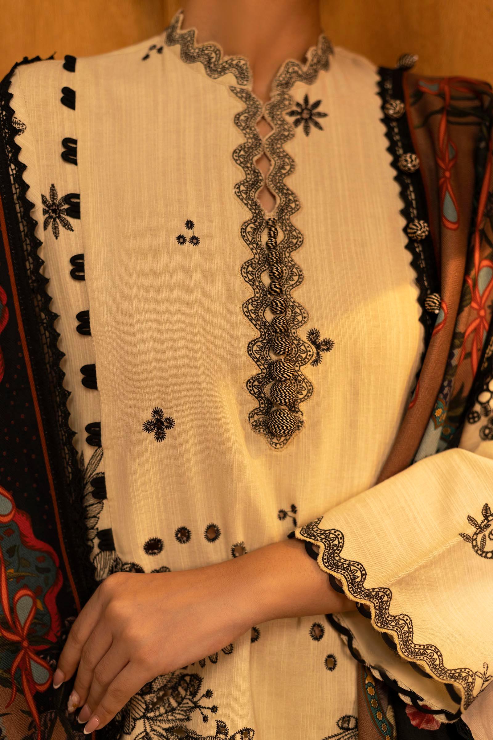 Sana Safinaz | Muzlin Winter 25 | M253-005B - Rang-e-Khaas