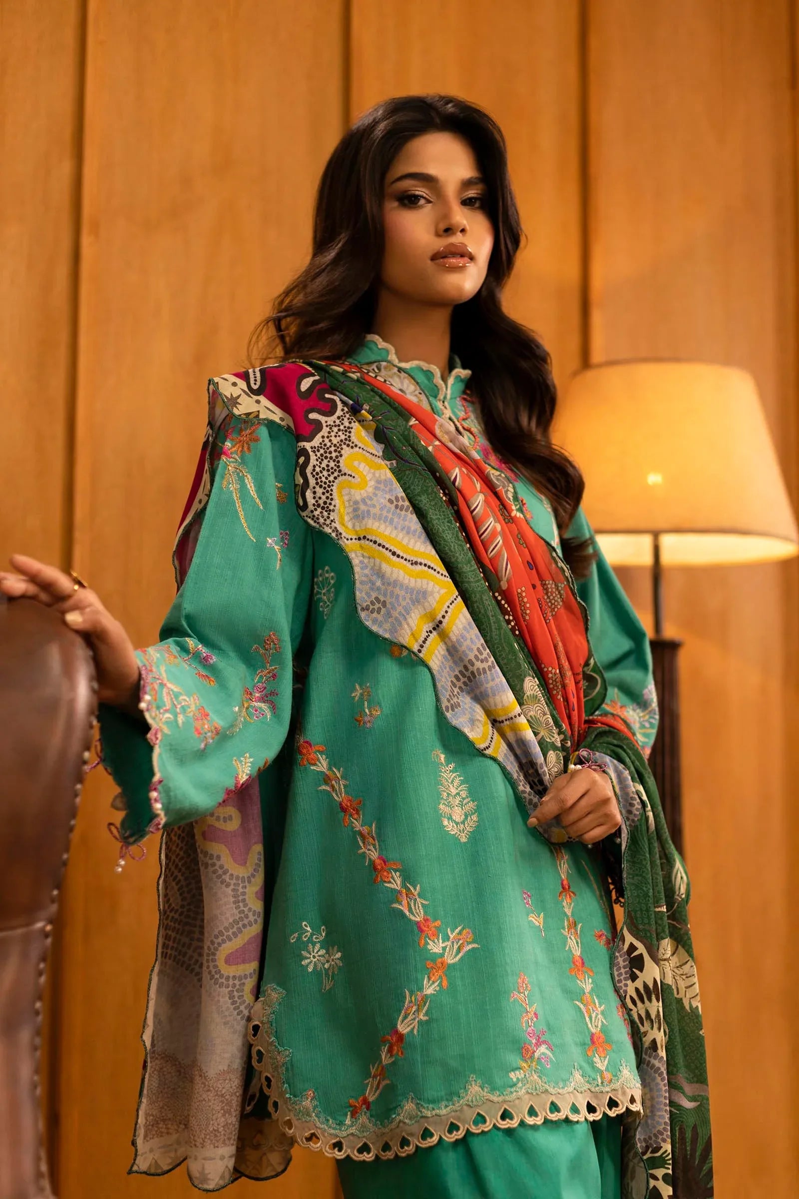 Sana Safinaz | Muzlin Winter 25 | M253-008A - Rang-e-Khaas