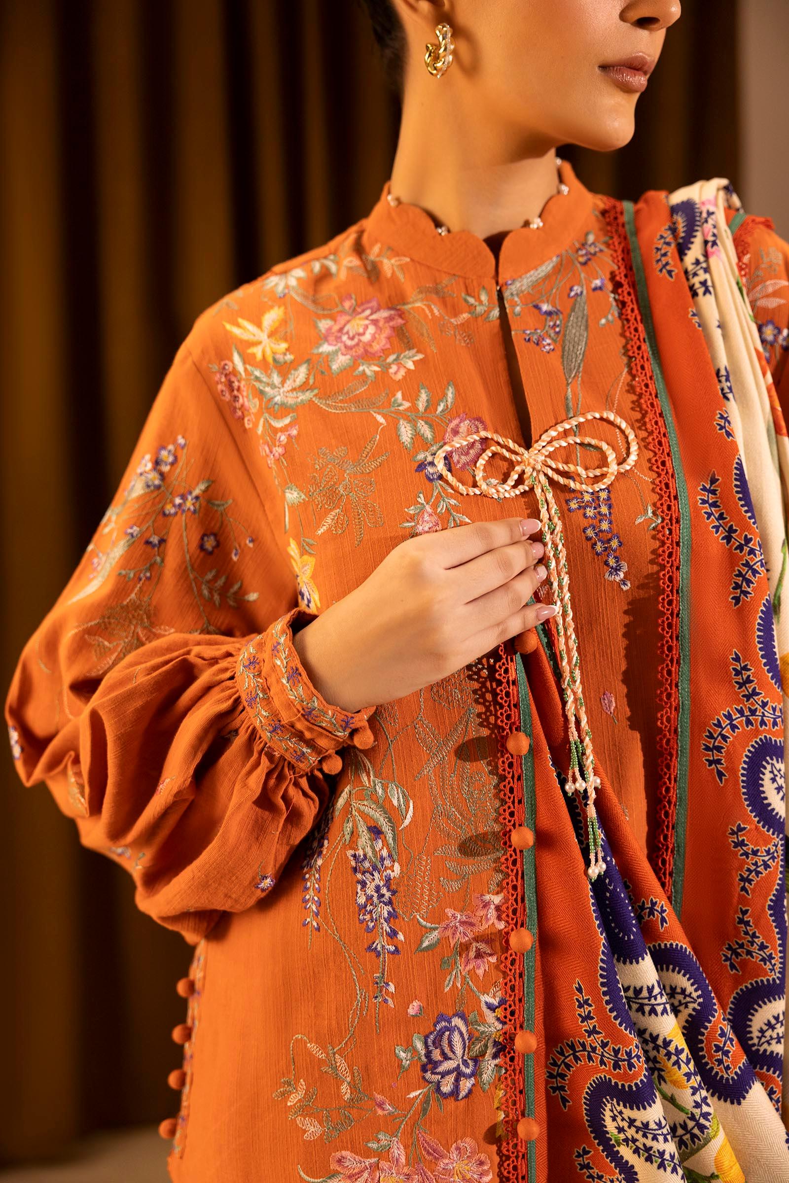 Sana Safinaz | Muzlin Winter 25 | M253-009B - Rang-e-Khaas