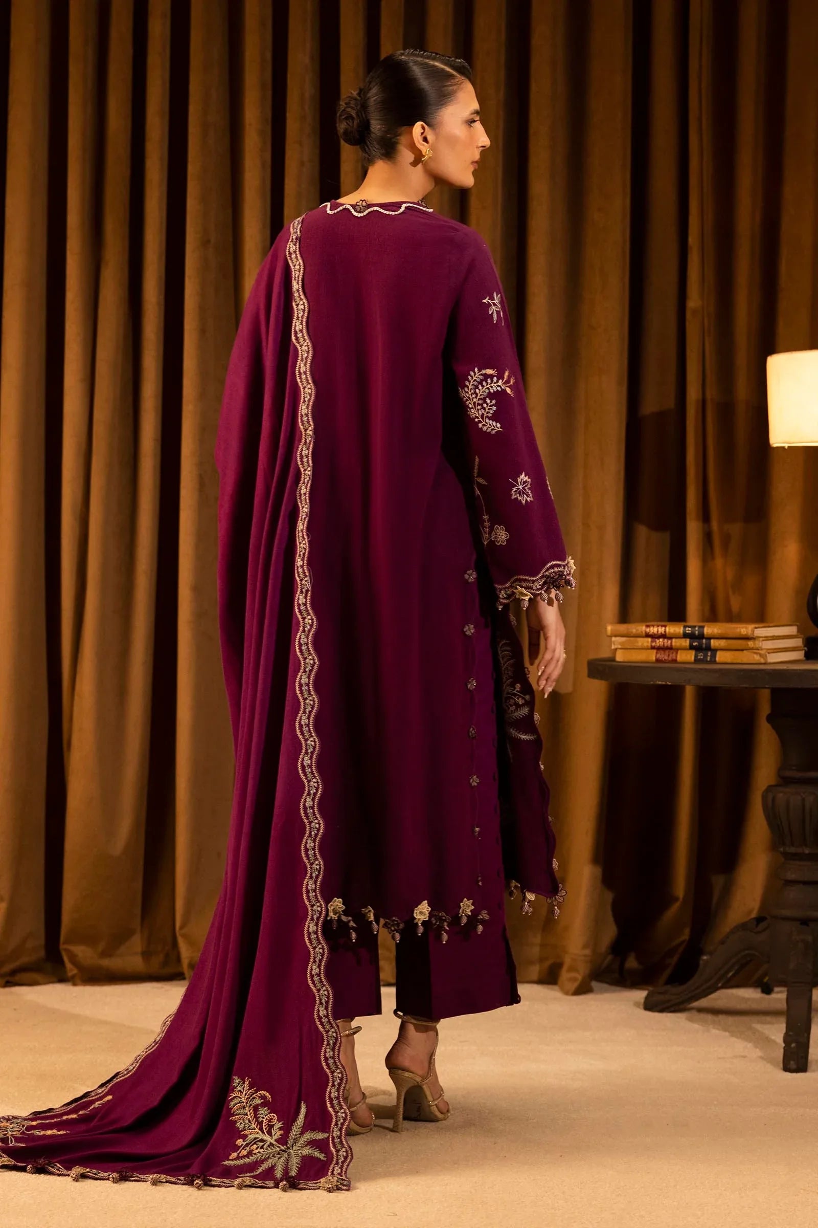 Sana Safinaz | Muzlin Winter 25 | 011B - Rang-e-Khaas