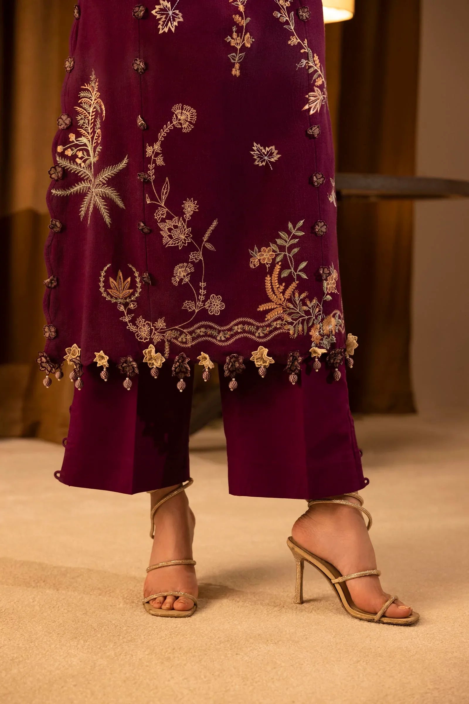 Sana Safinaz | Muzlin Winter 25 | 011B - Rang-e-Khaas
