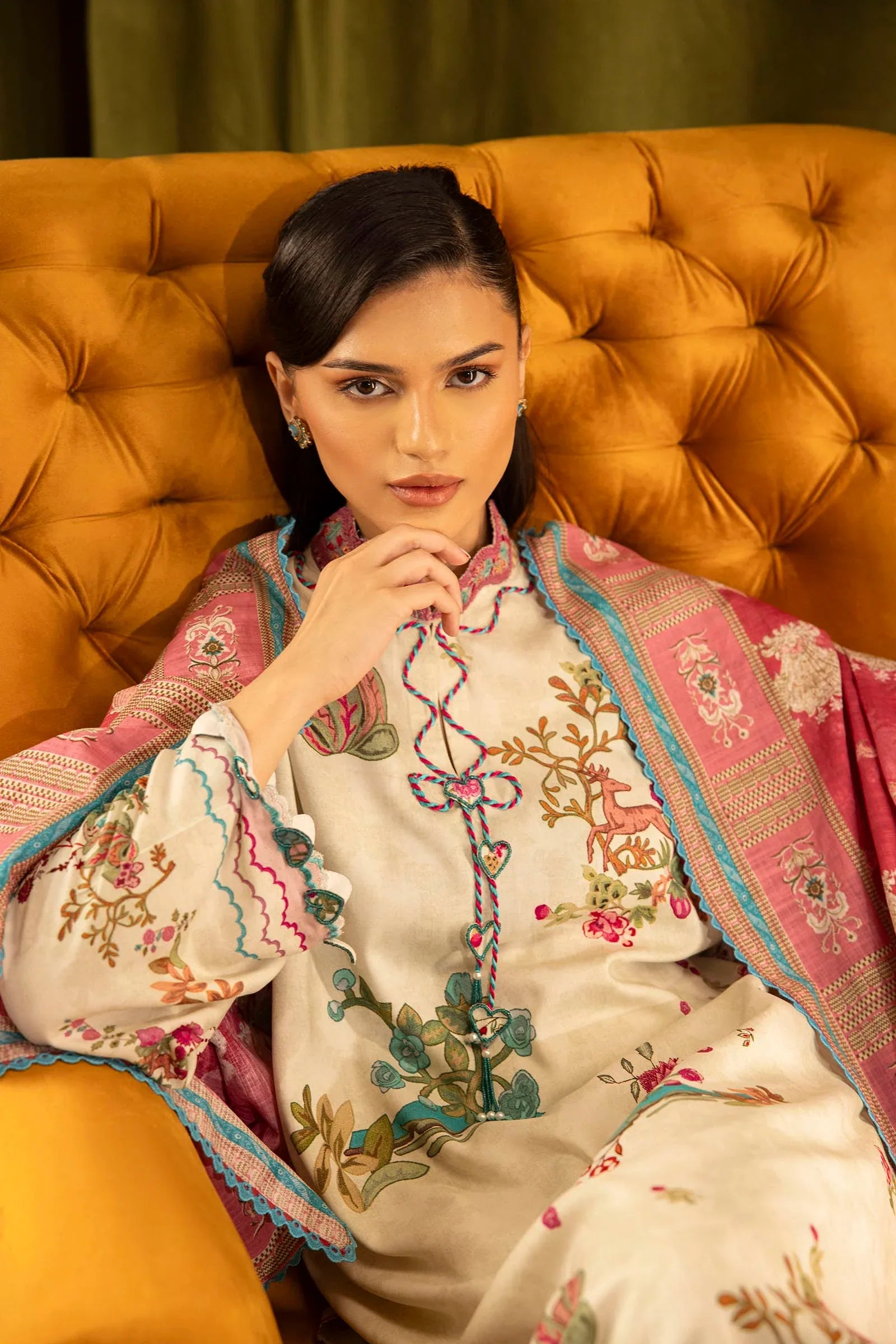 Sana Safinaz | Muzlin Winter 25 | 014A - Rang-e-Khaas