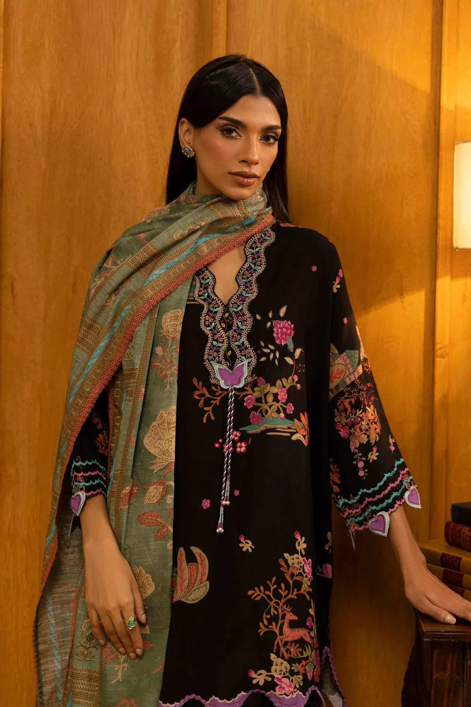 Sana Safinaz | Muzlin Winter 25 | 014B - Rang-e-Khaas