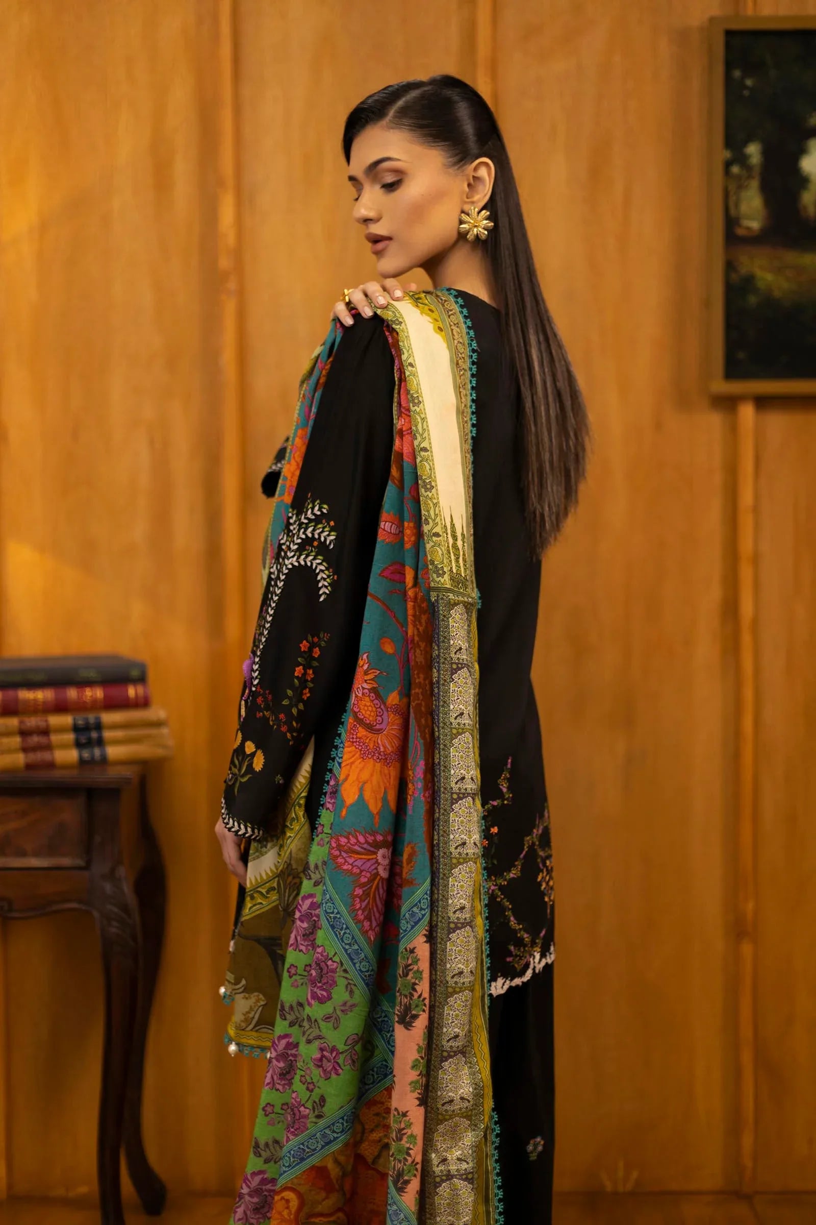 Sana Safinaz | Muzlin Winter 25 | 015B - Rang-e-Khaas