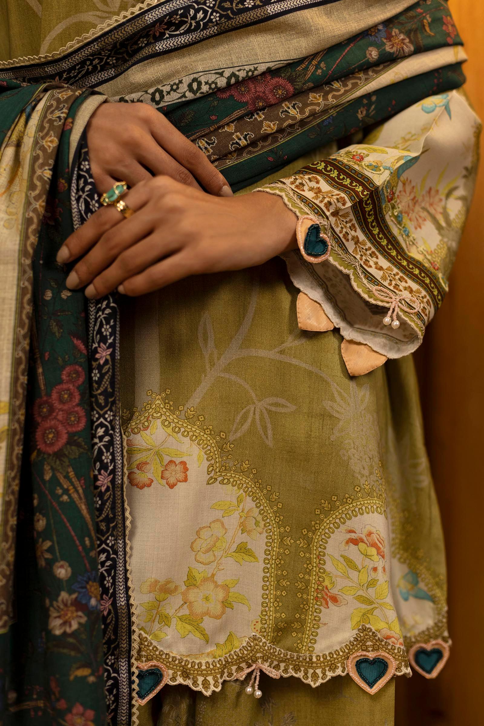Sana Safinaz | Muzlin Winter 25 | 016A - Rang-e-Khaas