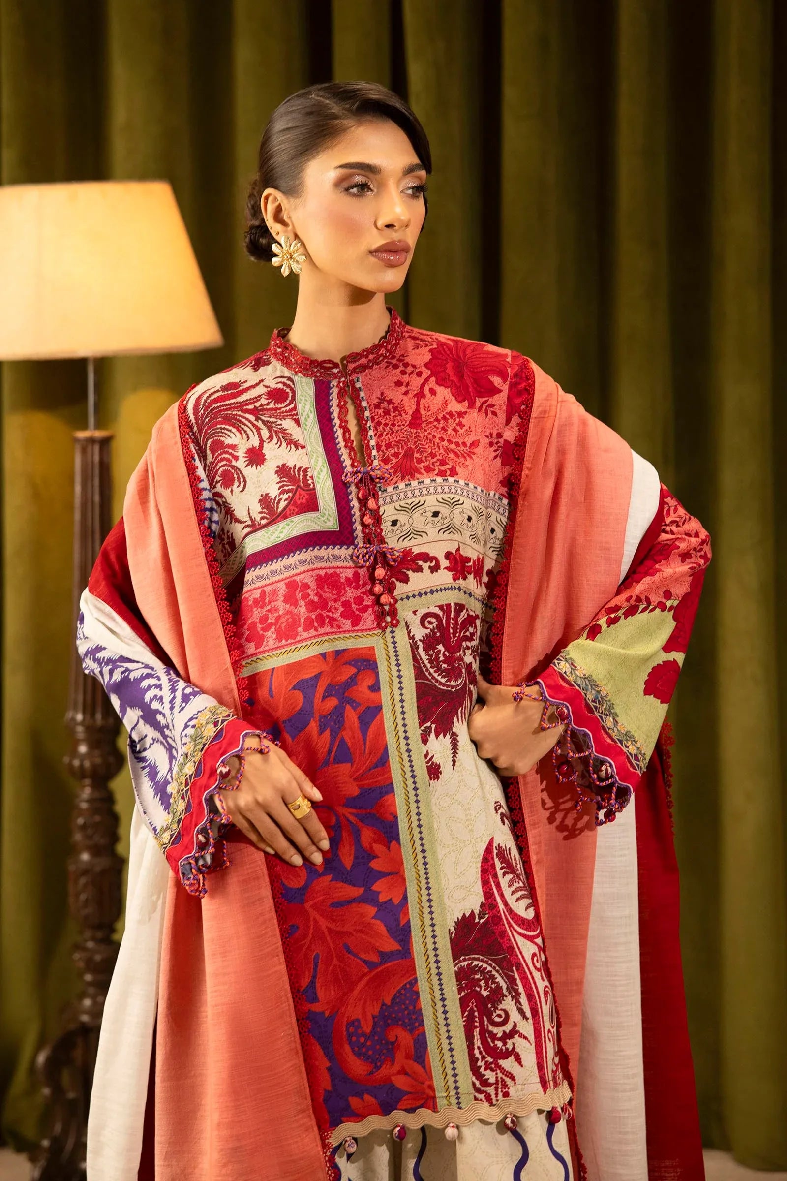 Sana Safinaz | Muzlin Winter 25 | 018A - Rang-e-Khaas