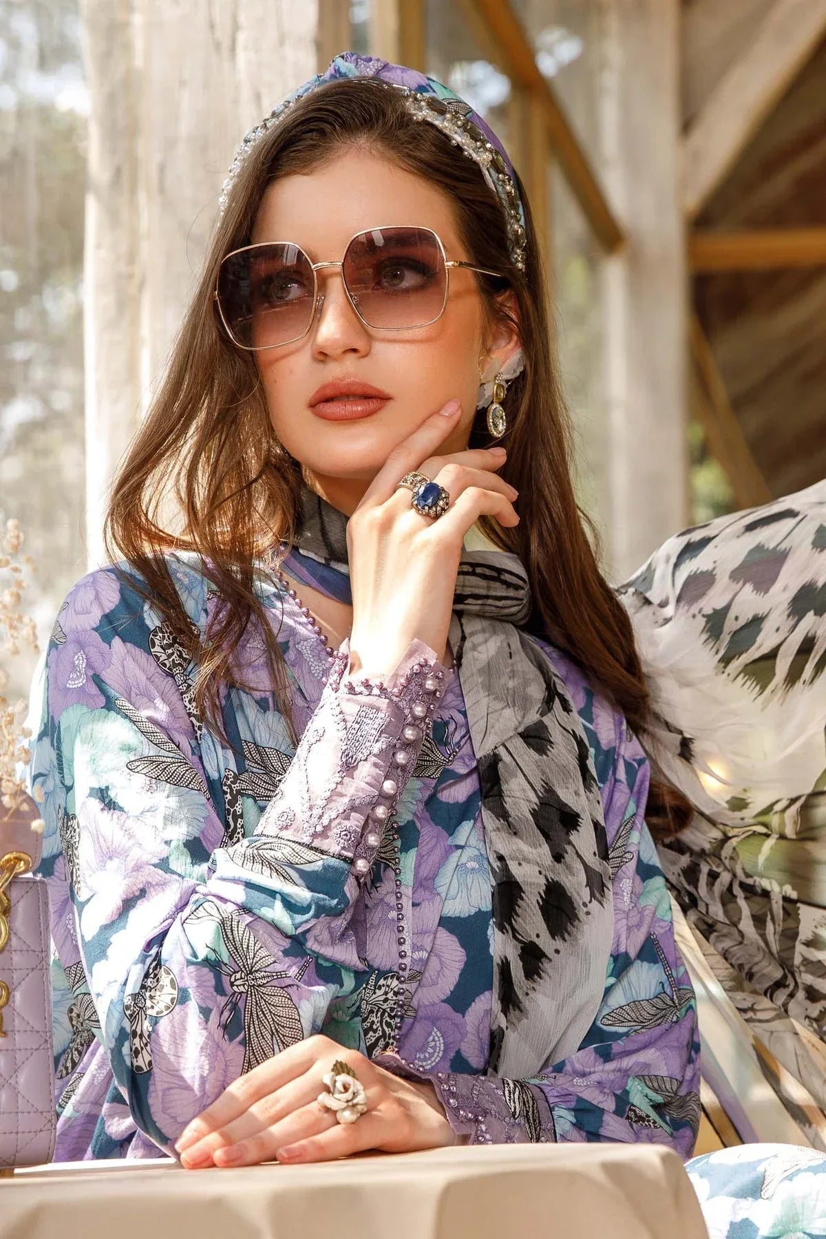 MARIA B DIGITAL LAWN D-96039 C - Rang-e-Khaas