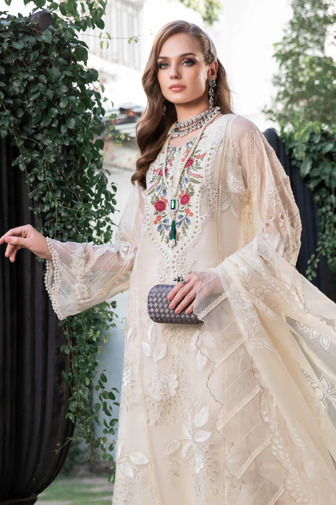 MARIA B EID COLLECTION UNSTITCHED EL-23-01-Cream - Rang-e-Khaas