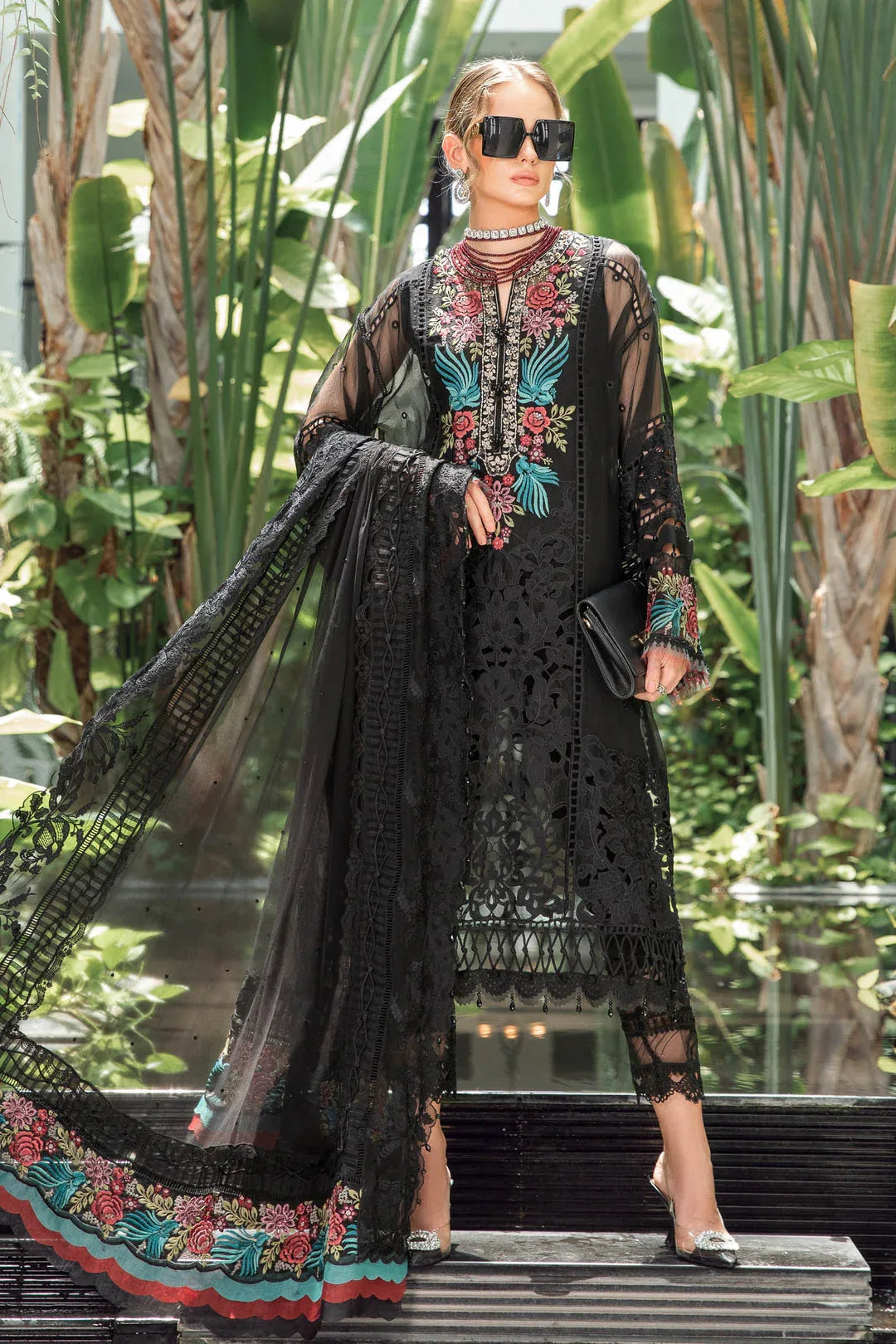 MARIA B EID LAWN COLLECTION EL-23-04-Black - Rang-e-Khaas