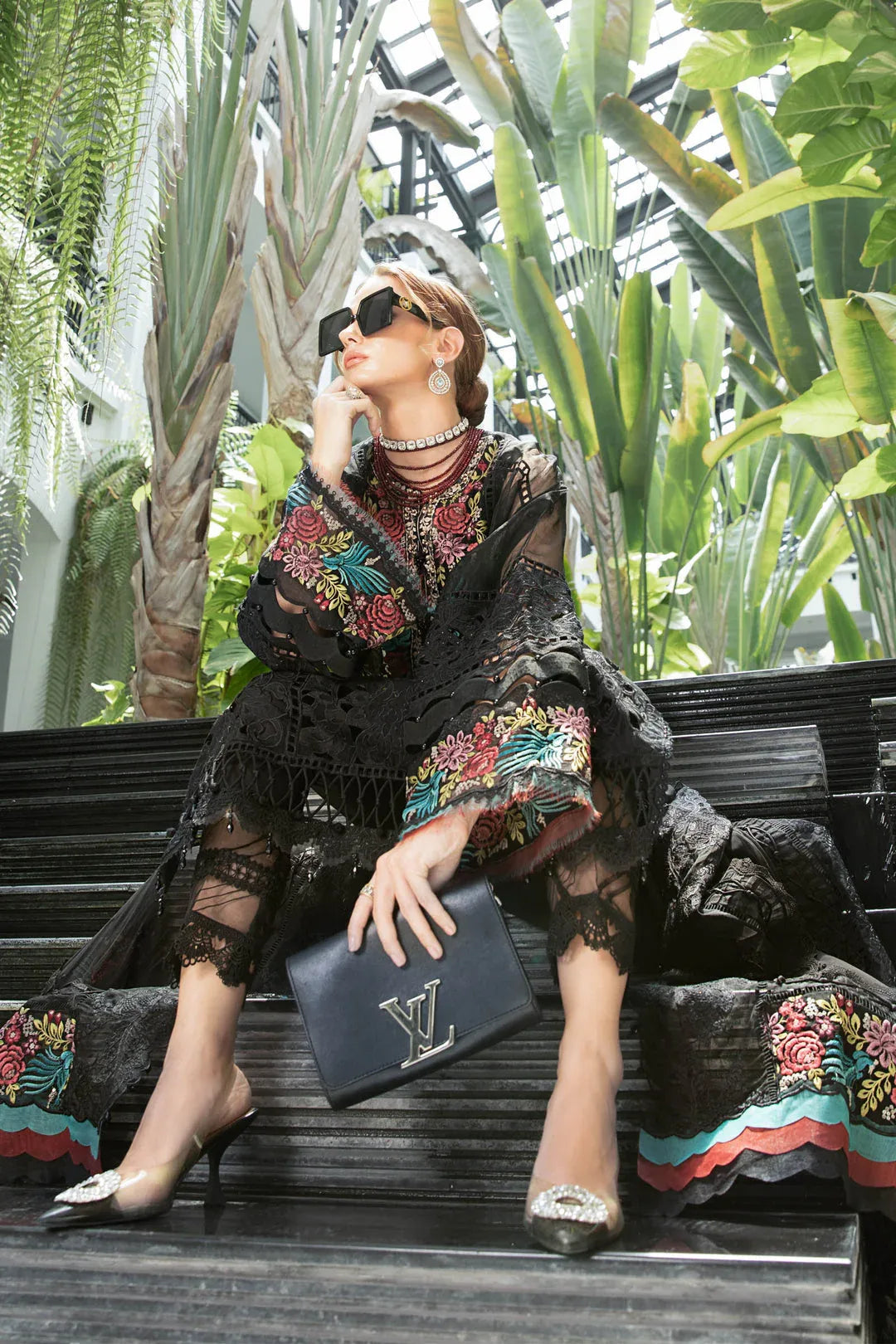 MARIA B EID LAWN COLLECTION EL-23-04-Black - Rang-e-Khaas
